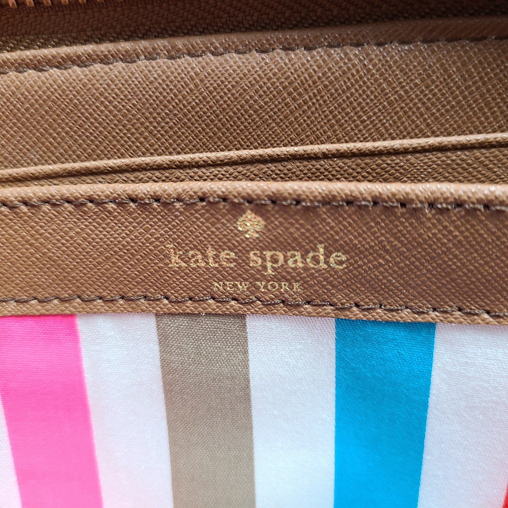 Kate Spade Newbury Lane Neda Balletslipper Wallet Leather WLRU1498 Brown