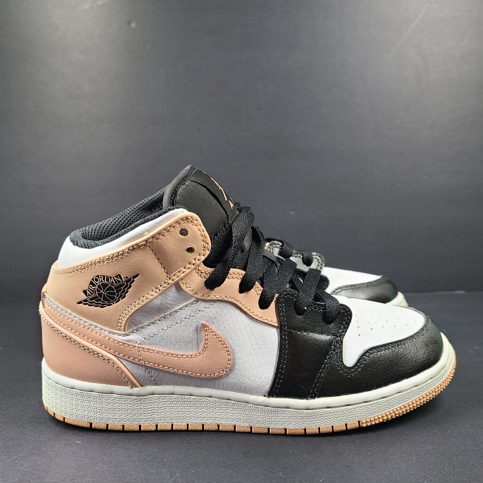 Nike Jordan Air 1 Mid GS Boy's Sneakers 554725-133 Arctic Orange Size 4Y