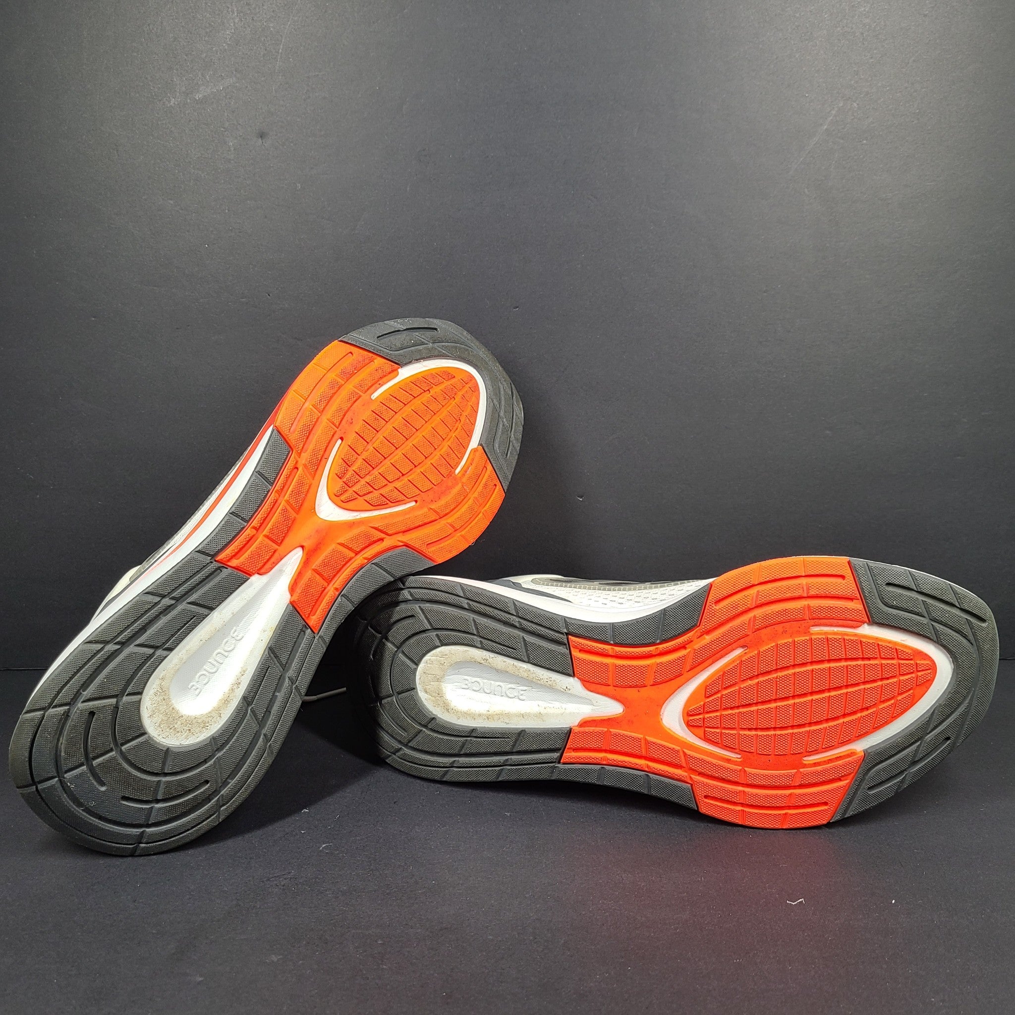 Adidas Men's EQ21 Run Sneakers H00511 White/Black/Solar Red Sz 10