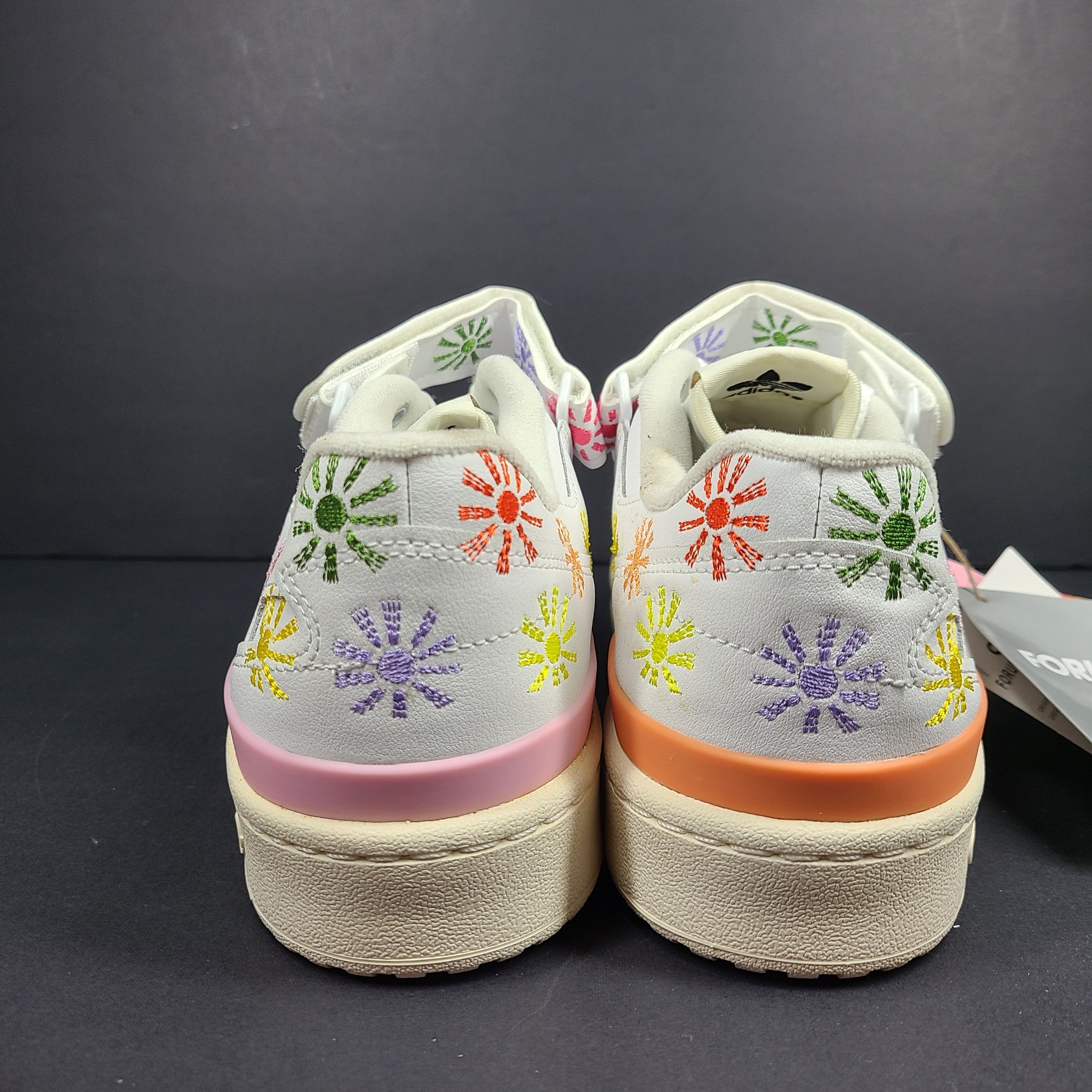 Adidas Men's Forum Low Love Unites Pride Sneakers GW2416 Cloud White Sz 9