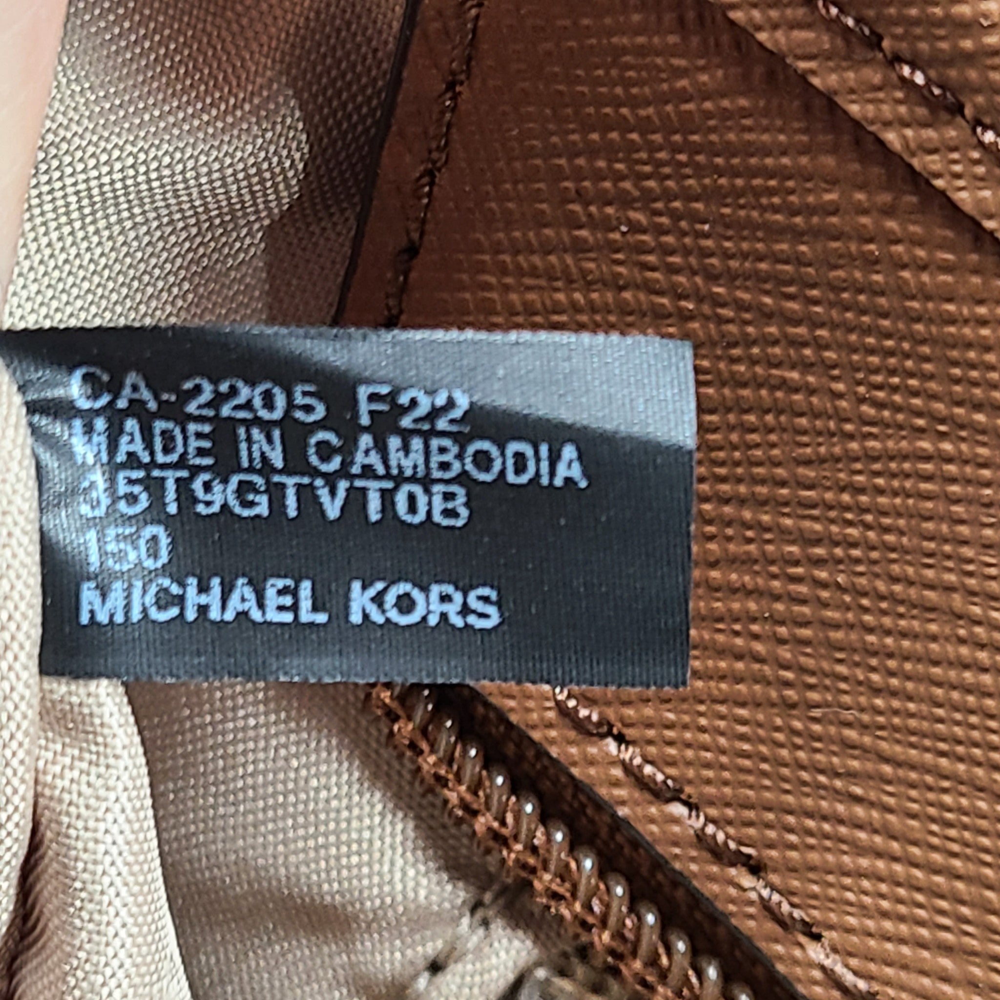 Michael Kors Jet Set Travel Extra-Small Logo Top-Zip Tote Crossbody Bag Beige
