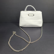 GUESS Zoe Micro Satchel Bag Chain Crossbody Strap DX22137 White