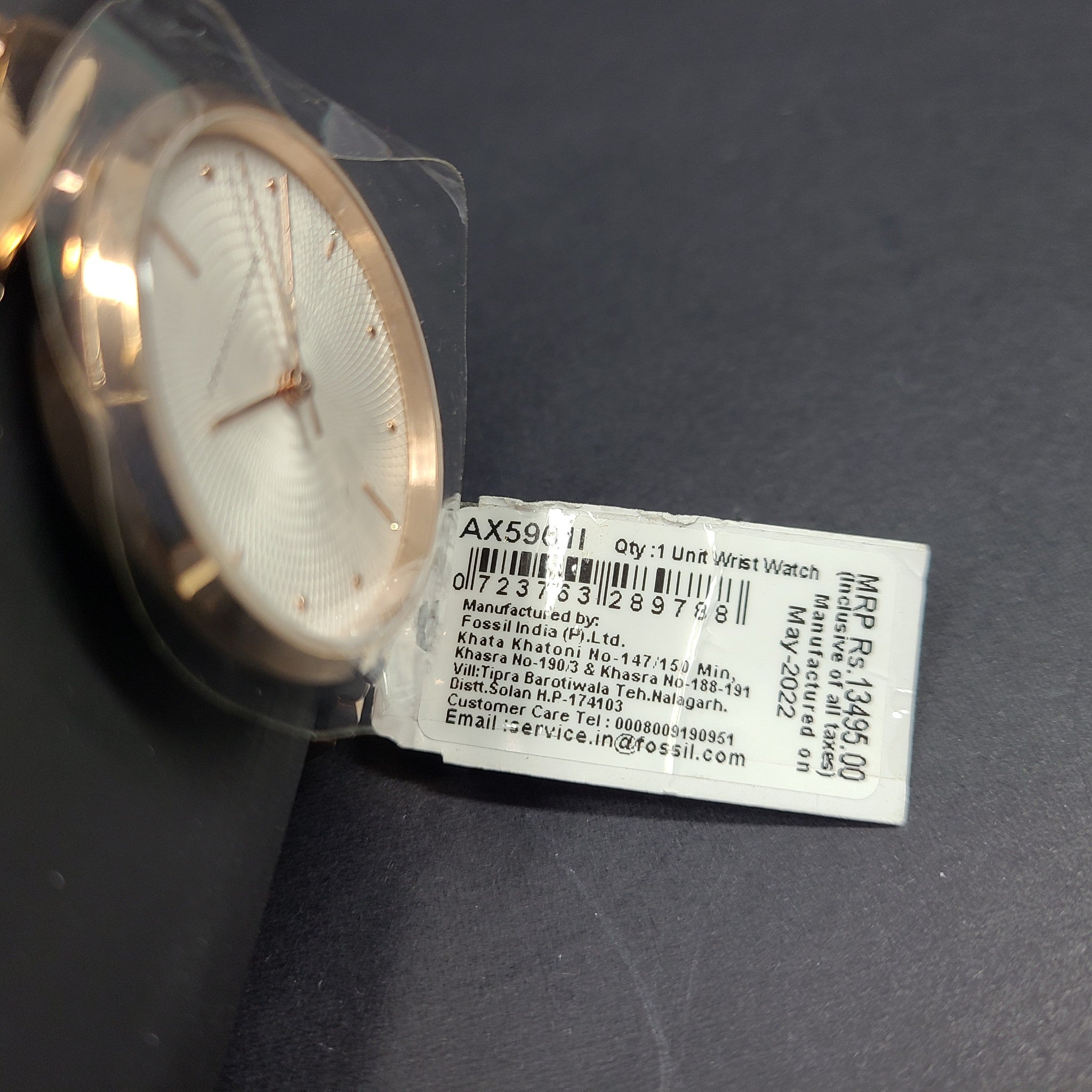 Armani Exchange Women's Zoe Analog Silver Dial Stainless Steel Watch AX5901I NIB