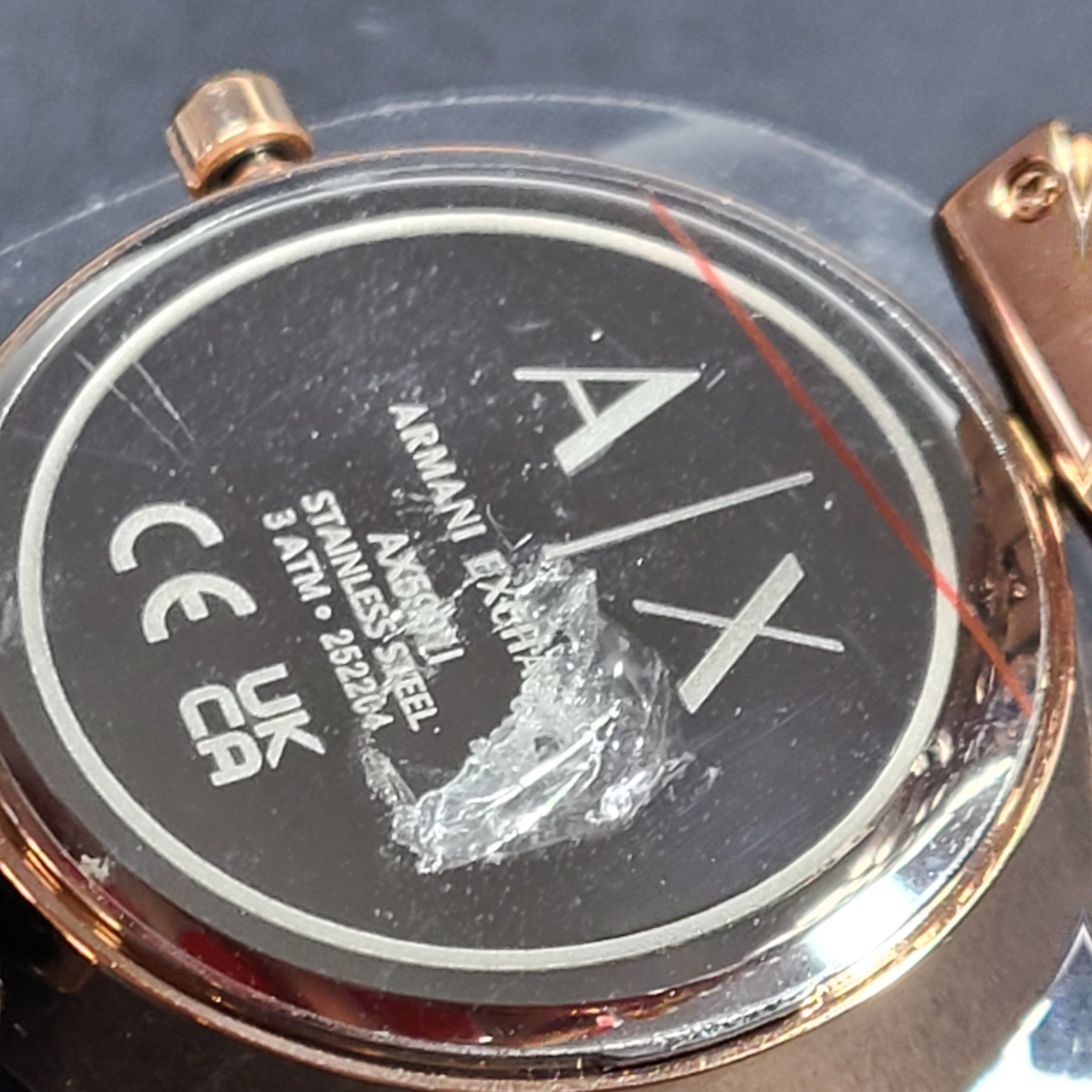 Armani Exchange Women's Zoe Analog Silver Dial Stainless Steel Watch AX5901I NIB