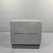 Armani Exchange Chronograph Steel Watch 44 mm Silver Tone Black Dial AX2600 NIB