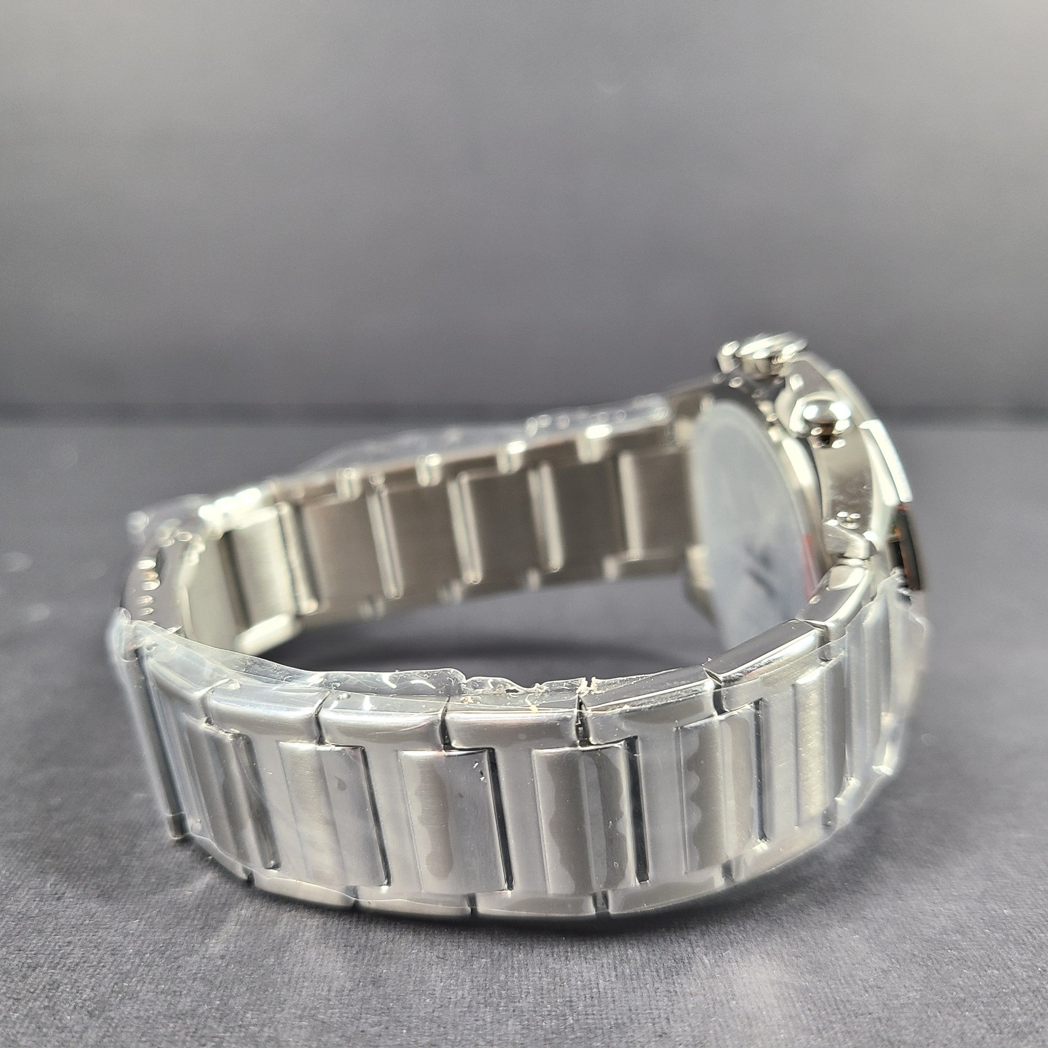 Armani Exchange Chronograph Steel Watch 44 mm Silver Tone Black Dial AX2600 NIB