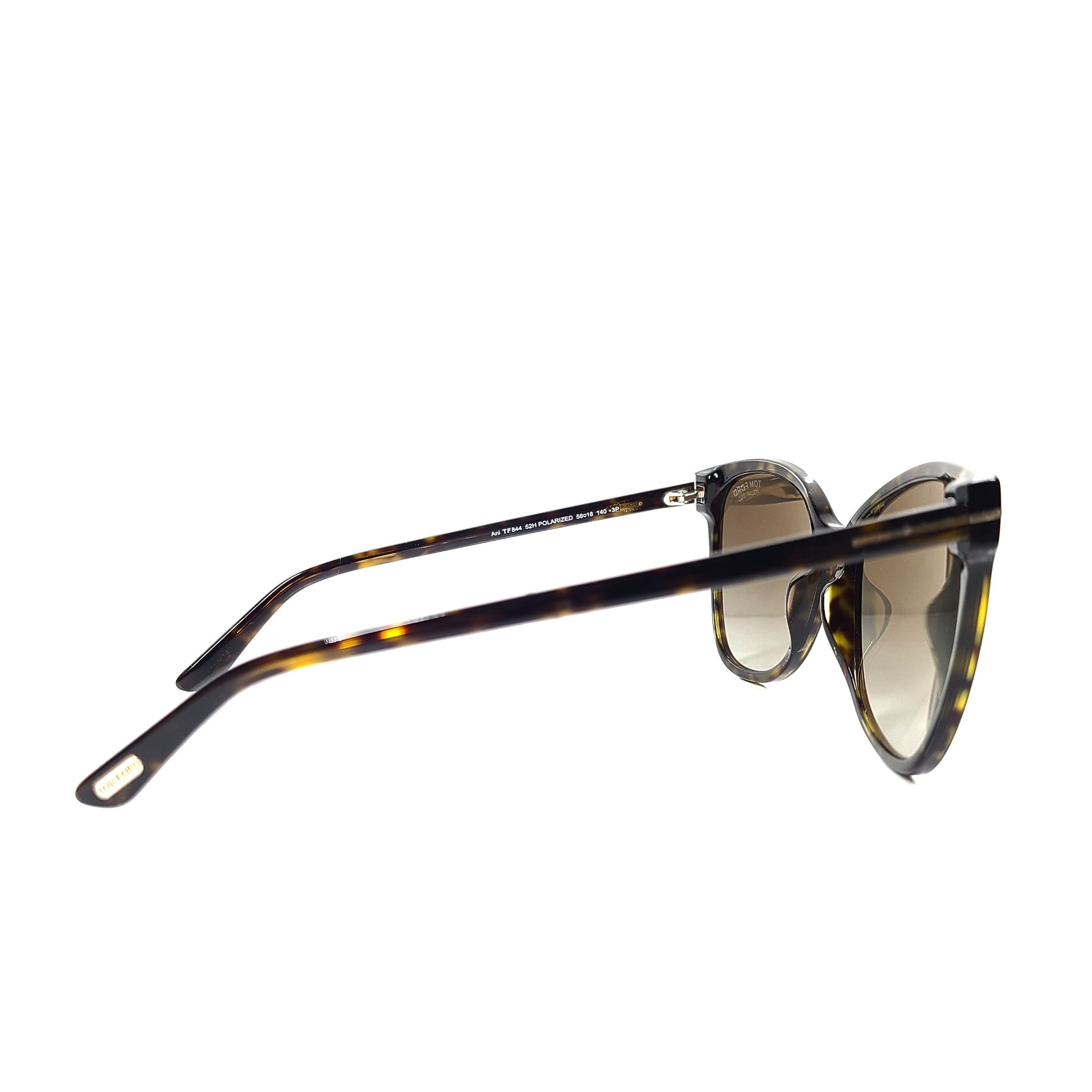 Tom Ford Ani Sunglasses TF844 Havana Frame 58 x 18 Brown Polarized Sunglasses