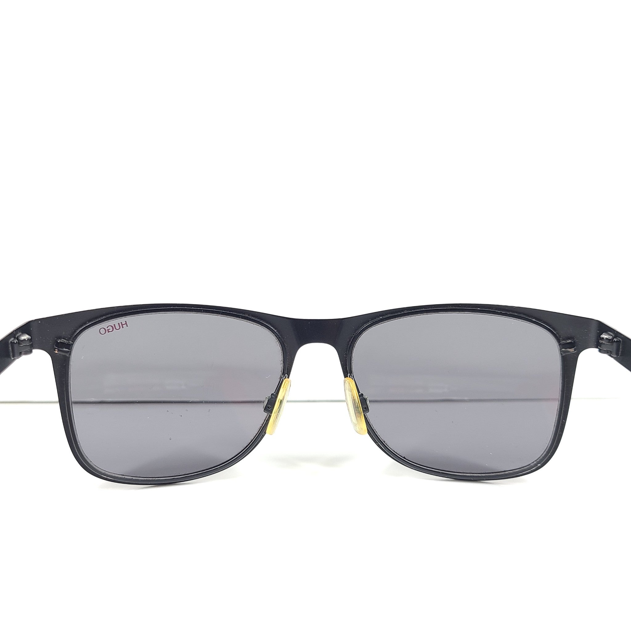 Hugo Boss Men's Full Rim Rectangle Sunglasses HG 0244/S 52x17 140 Black