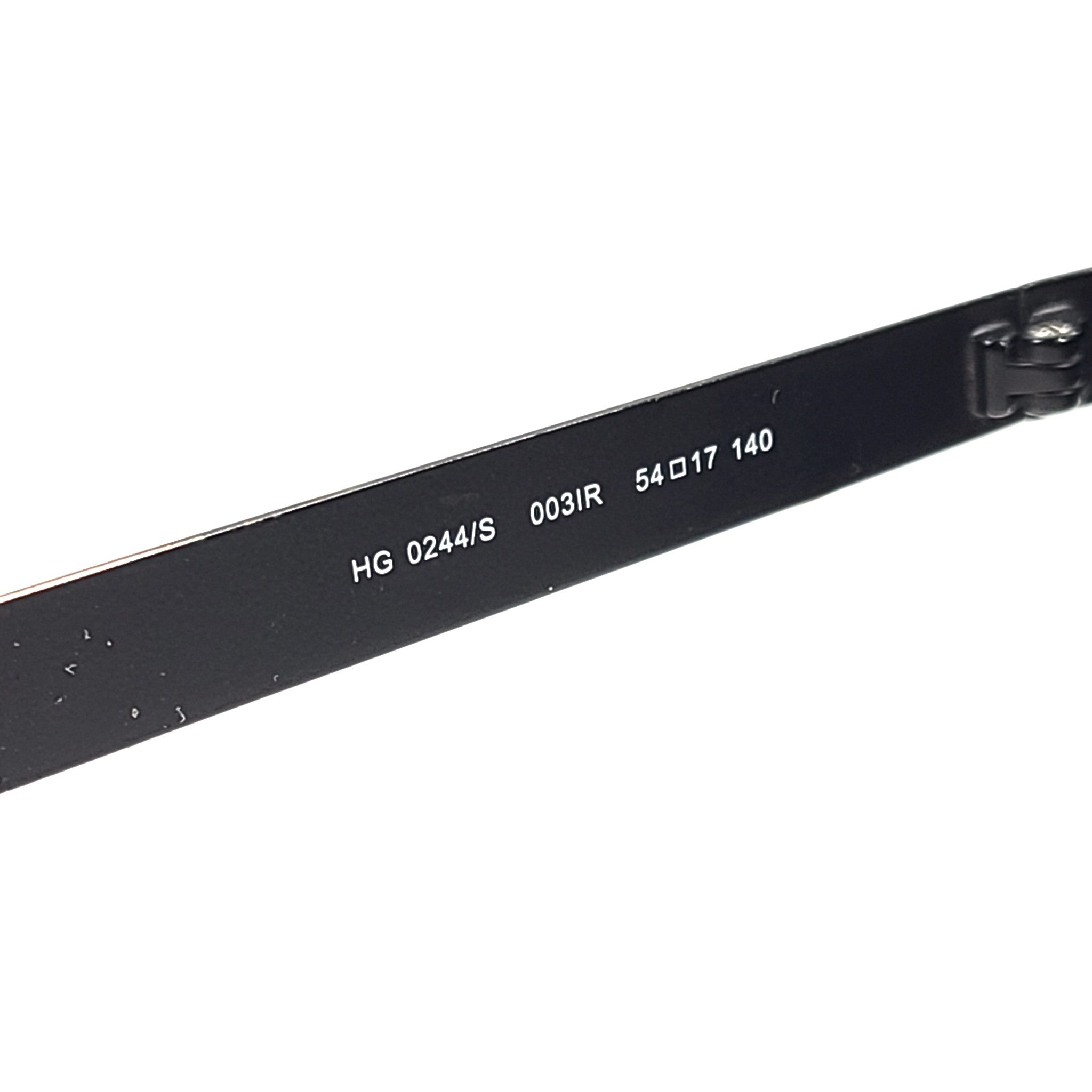 Hugo Boss Men's Full Rim Rectangle Sunglasses HG 0244/S 52x17 140 Black