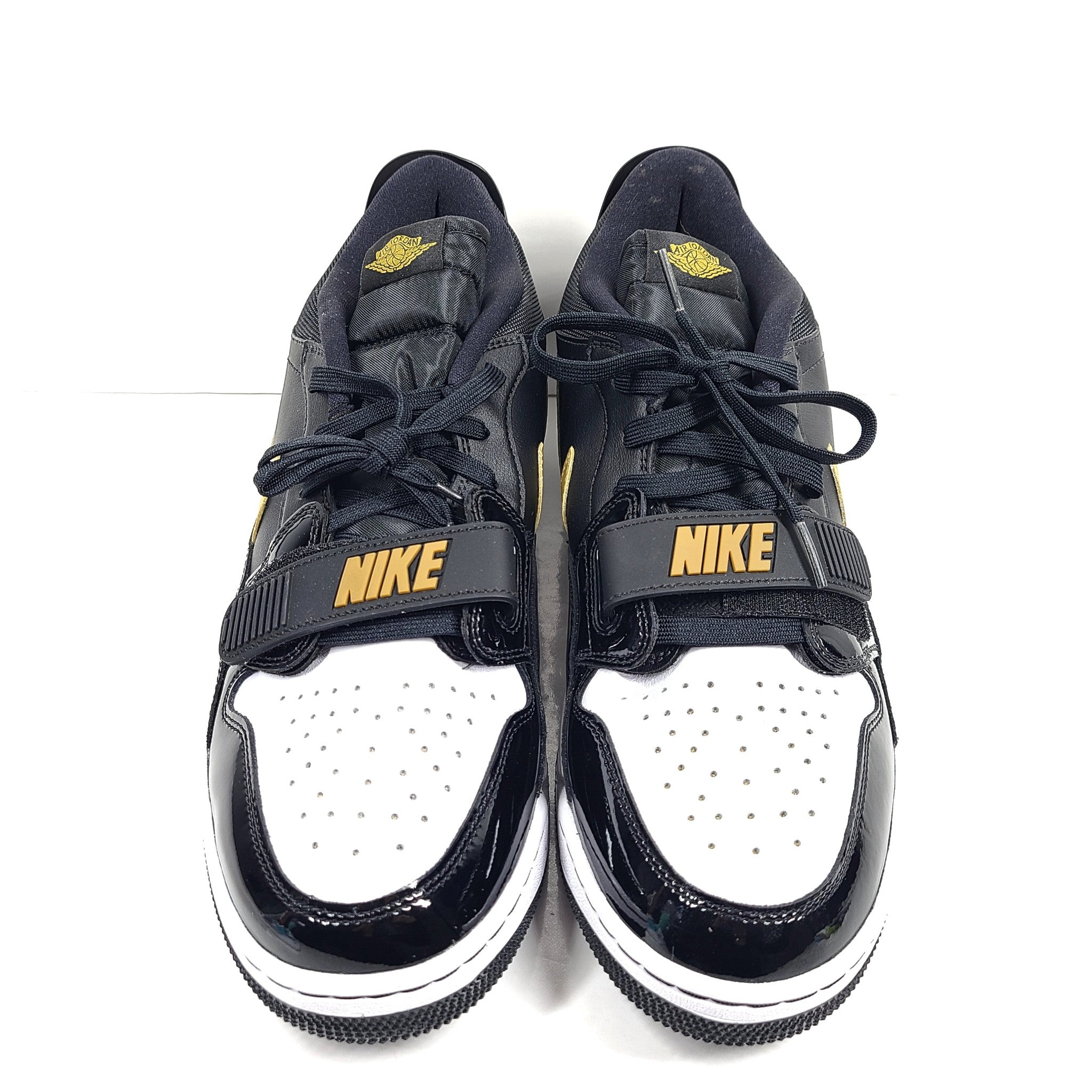 Nike Men's Jordan Legacy 312 Low Sneakers Black Metallic Gold CD7069-071 Size 12