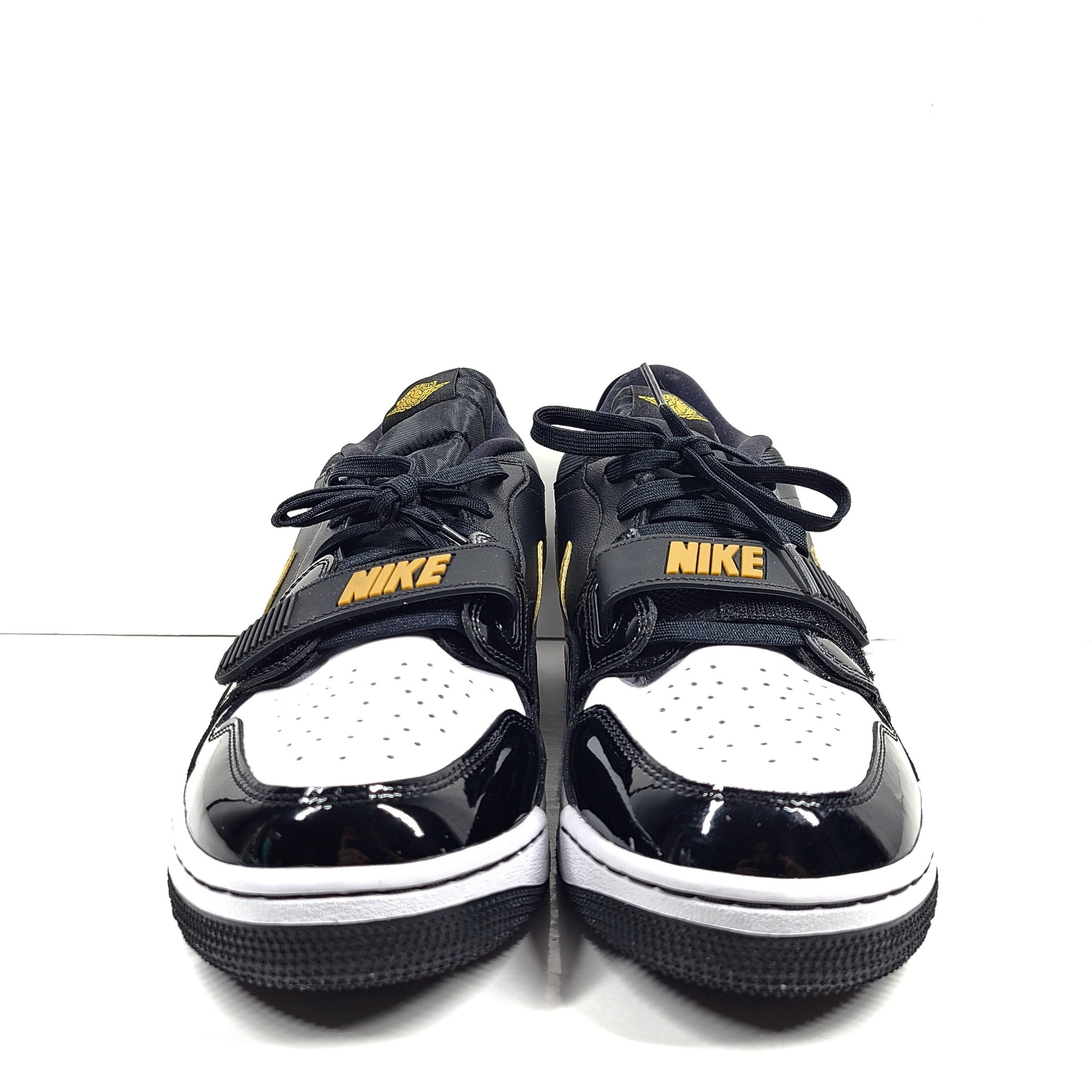 Nike Men's Jordan Legacy 312 Low Sneakers Black Metallic Gold CD7069-071 Size 12