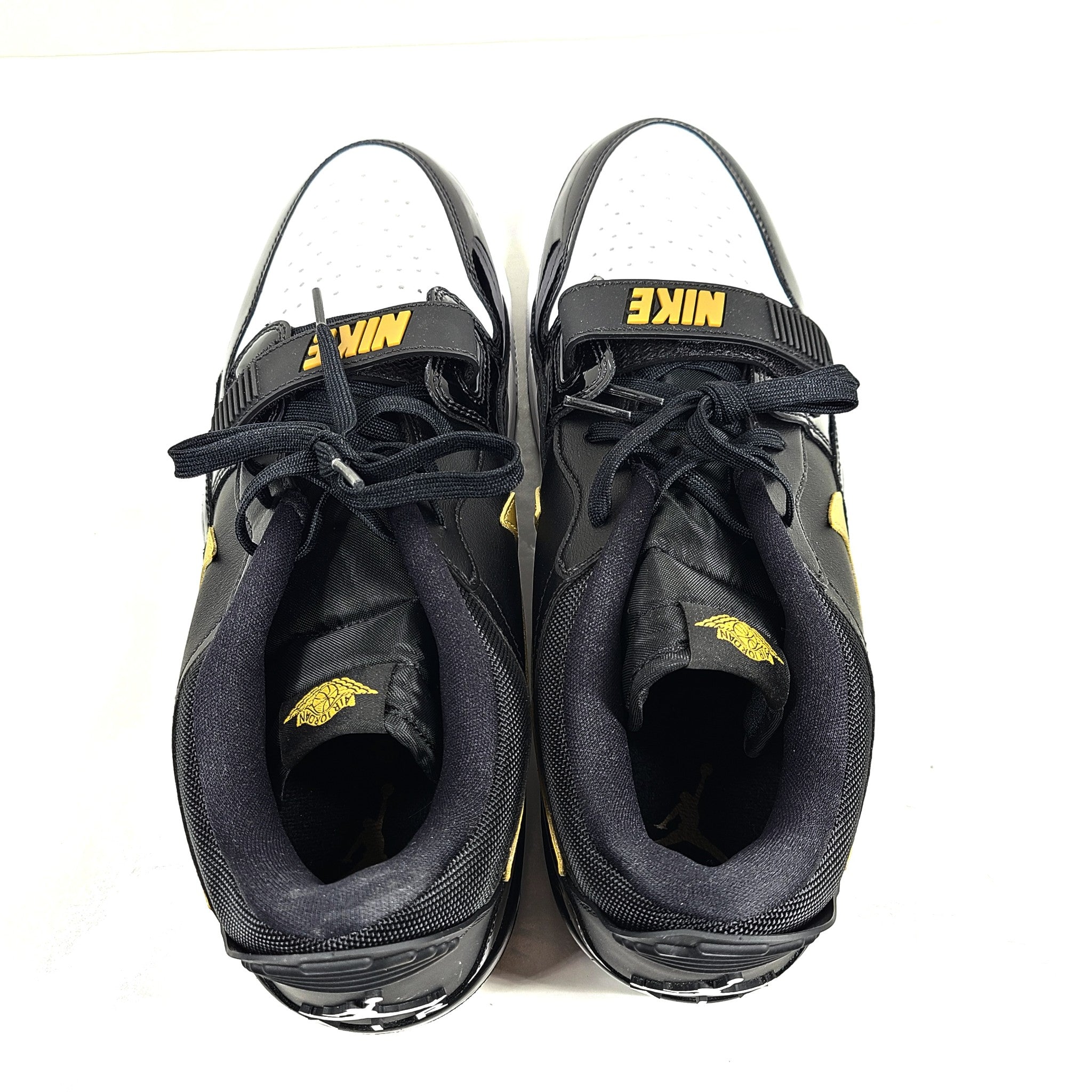 Nike Men's Jordan Legacy 312 Low Sneakers Black Metallic Gold CD7069-071 Size 12