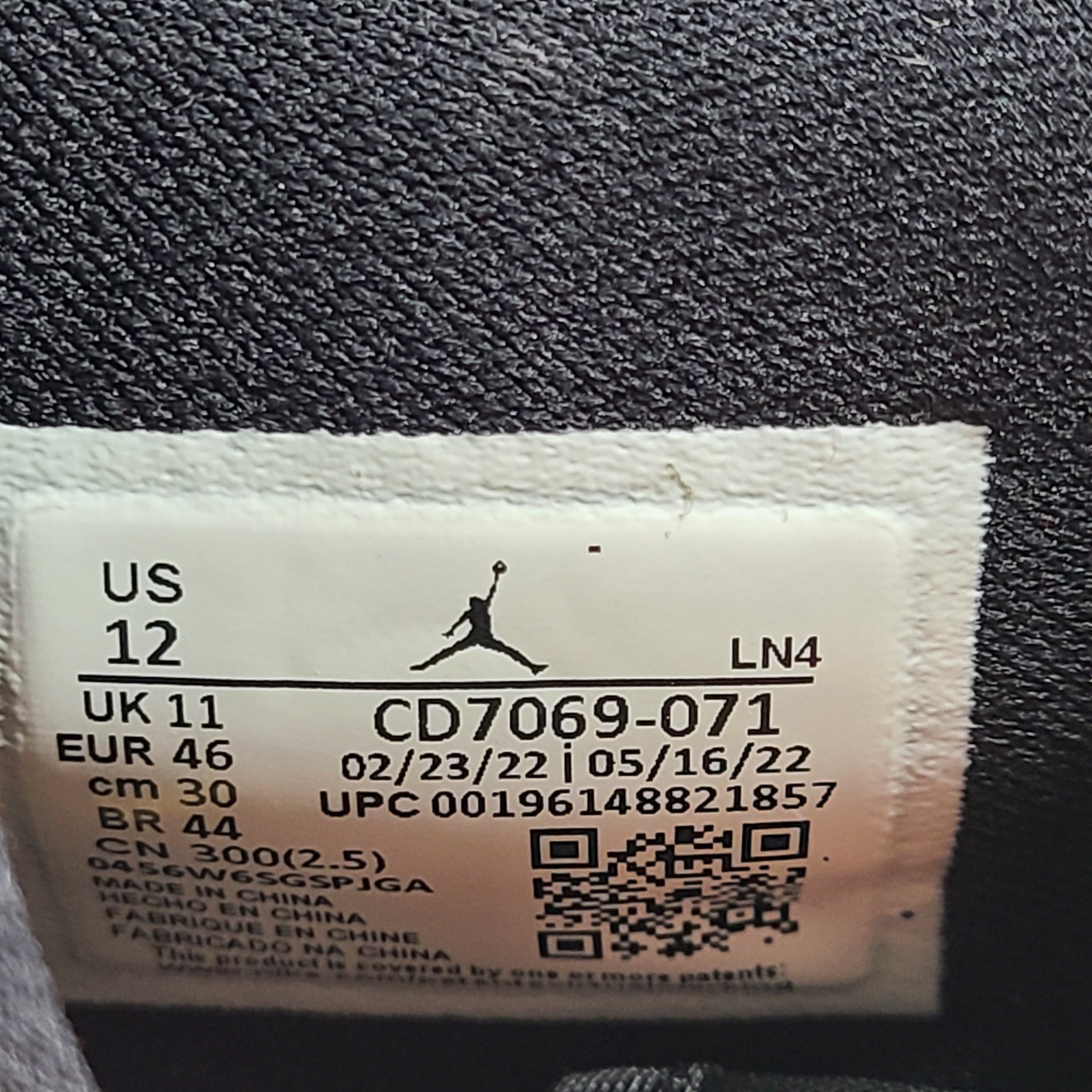 Nike Men's Jordan Legacy 312 Low Sneakers Black Metallic Gold CD7069-071 Size 12