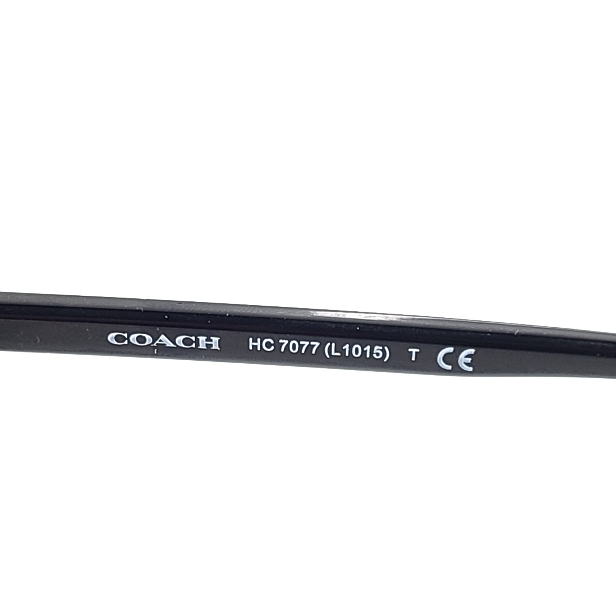 Coach HC7077 Aviator Sunglasses Grey Orange Gradient Lens 58 mm Gold Frame