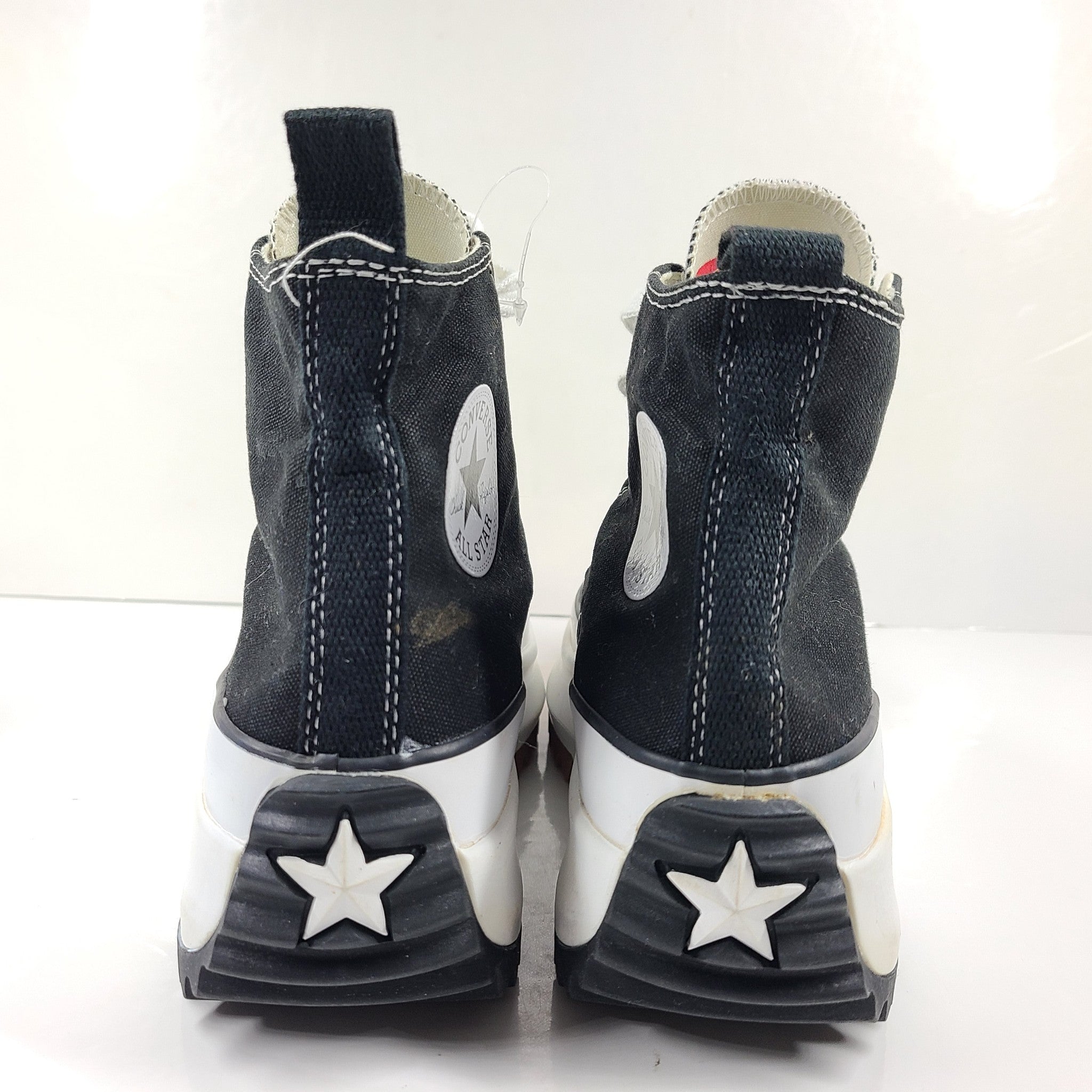 Converse Chuck Taylor Run Star Hike High Top Black/White/Gum Sneakers M5.5/W7.5