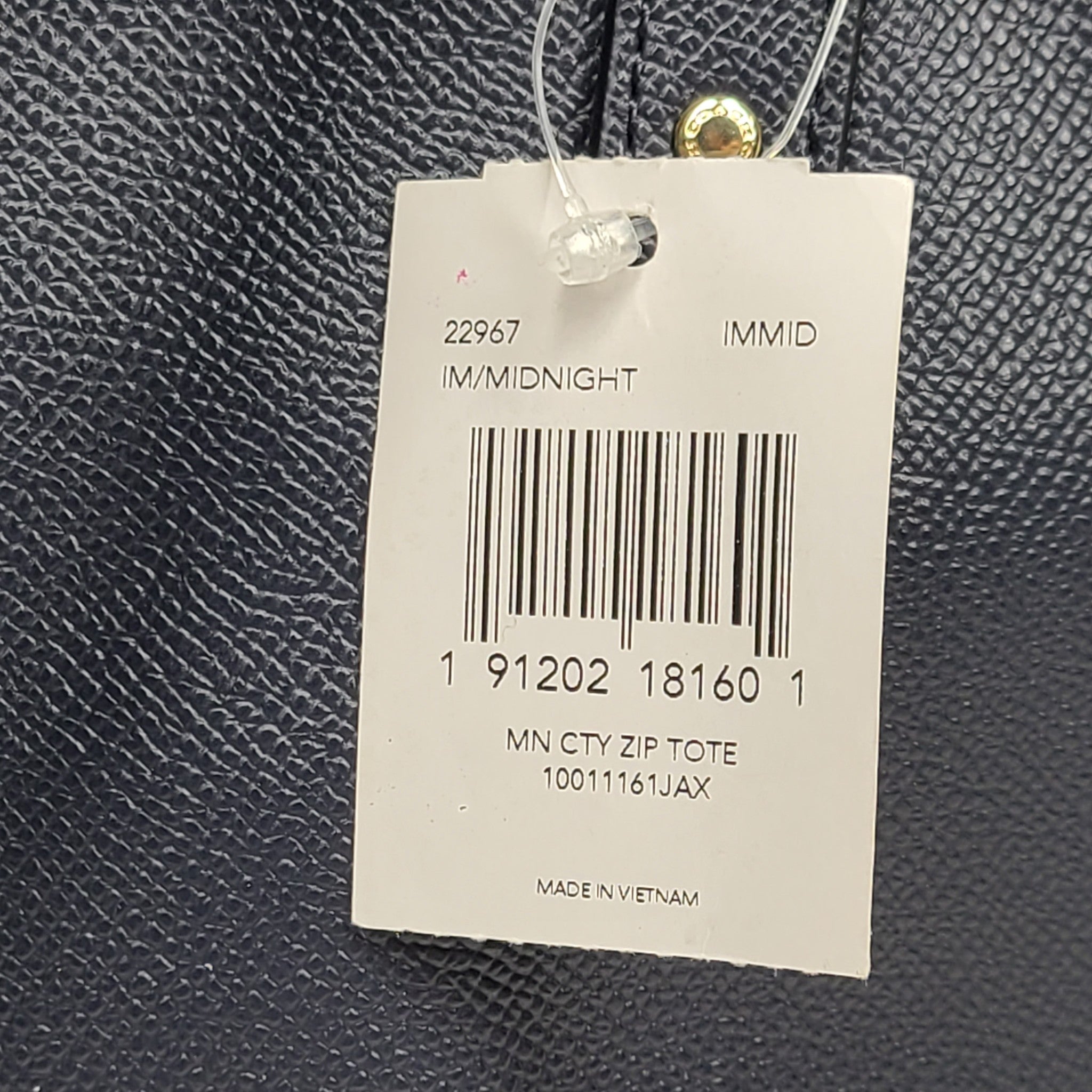 Coach Mini City Zip Tote Leather Purse Shoulder Bag 22967 Dark Blue