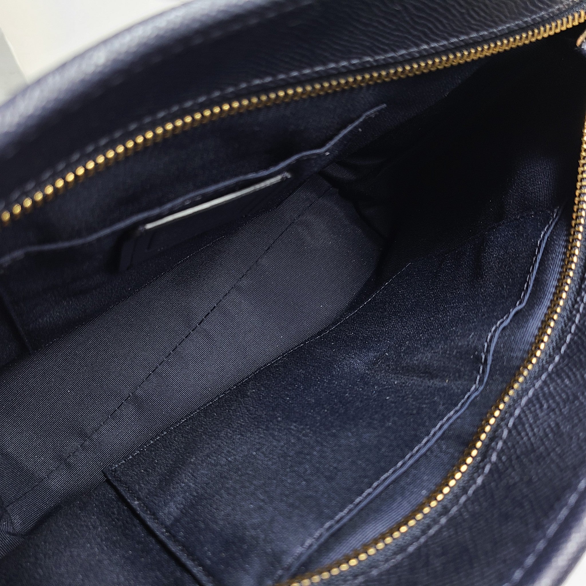 Coach Mini City Zip Tote Leather Purse Shoulder Bag 22967 Dark Blue