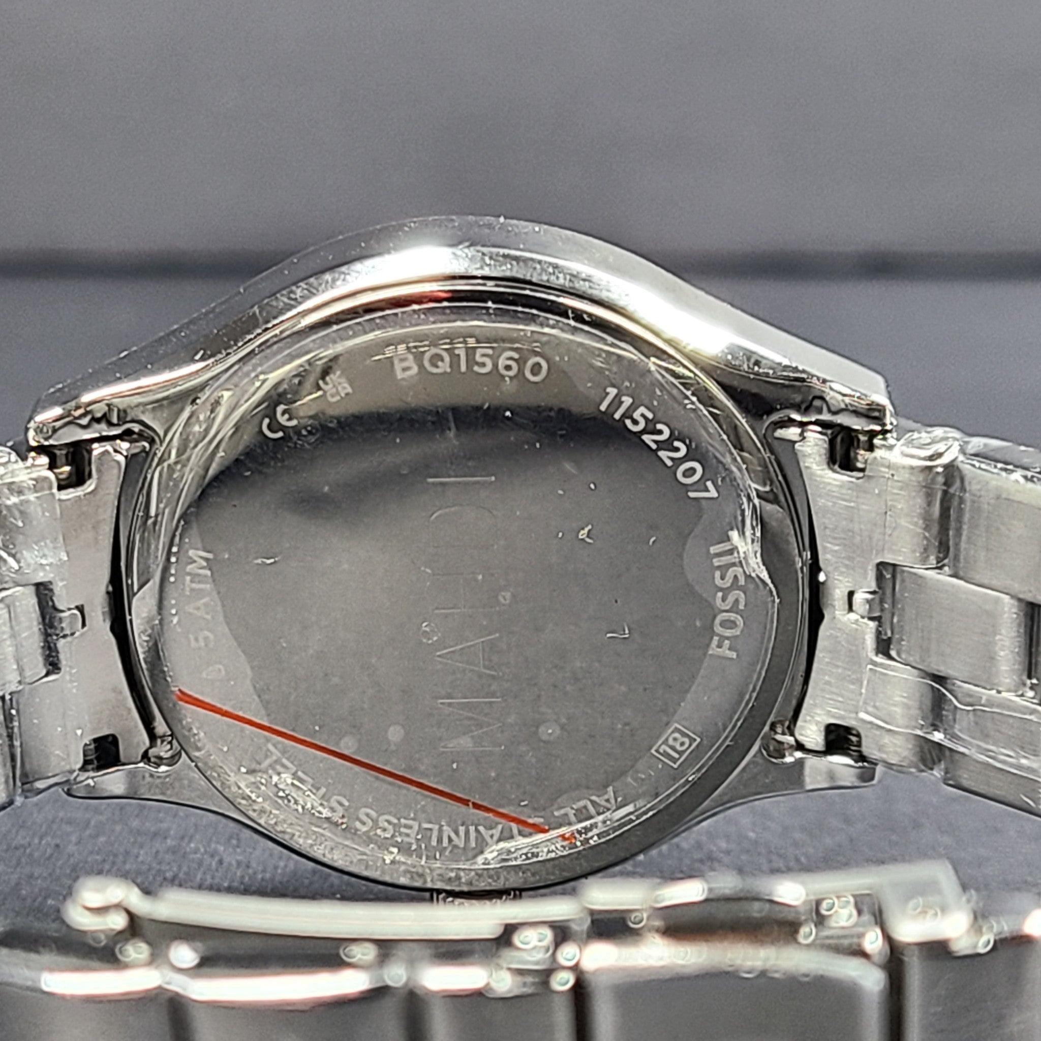 Fossil Modern Sophisticate Multifunction Stainless Steel Watch BQ1560 Silver NEW