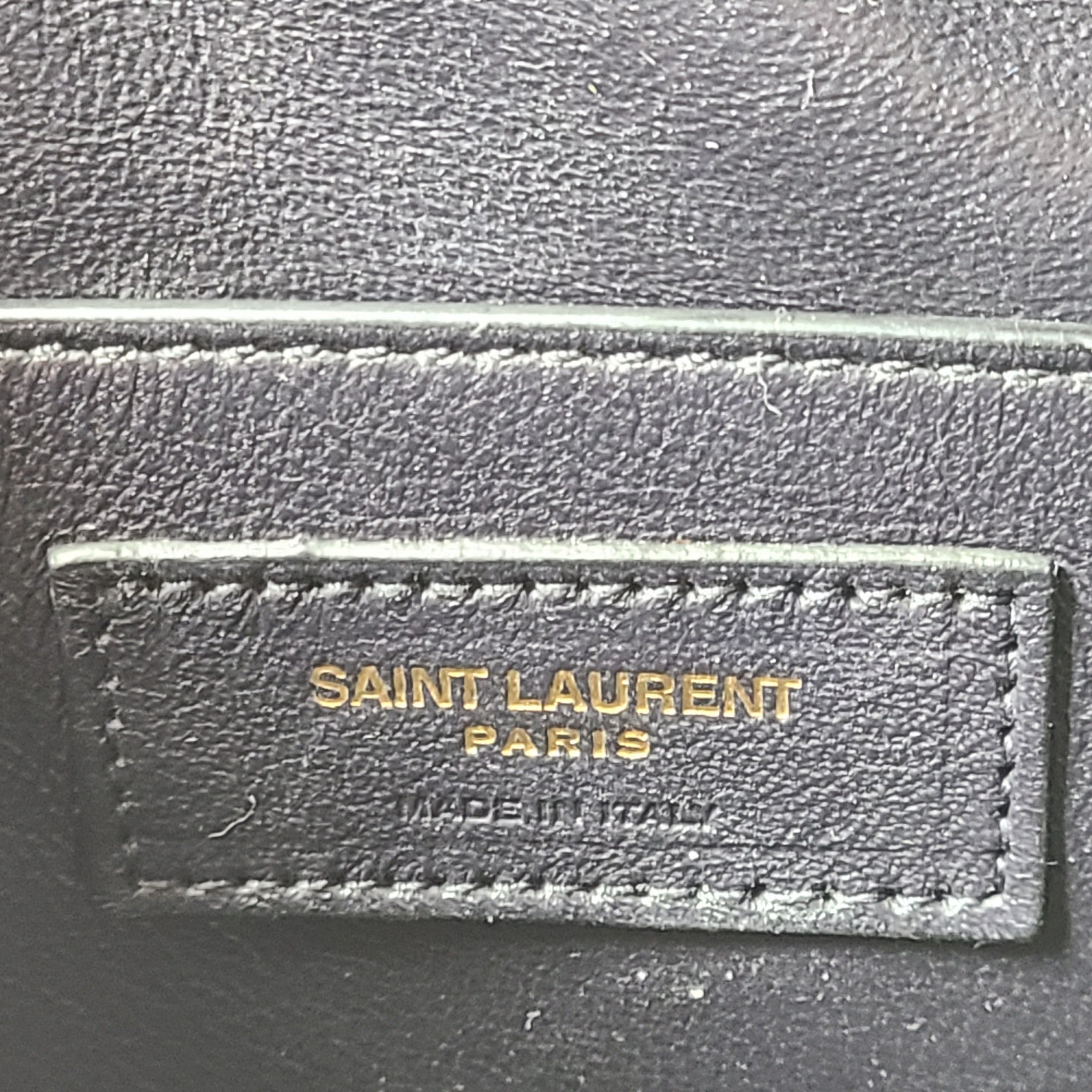 Saint Laurent Canvas Monogram All Over Camera Bag Leather Lining Crossbody Beige