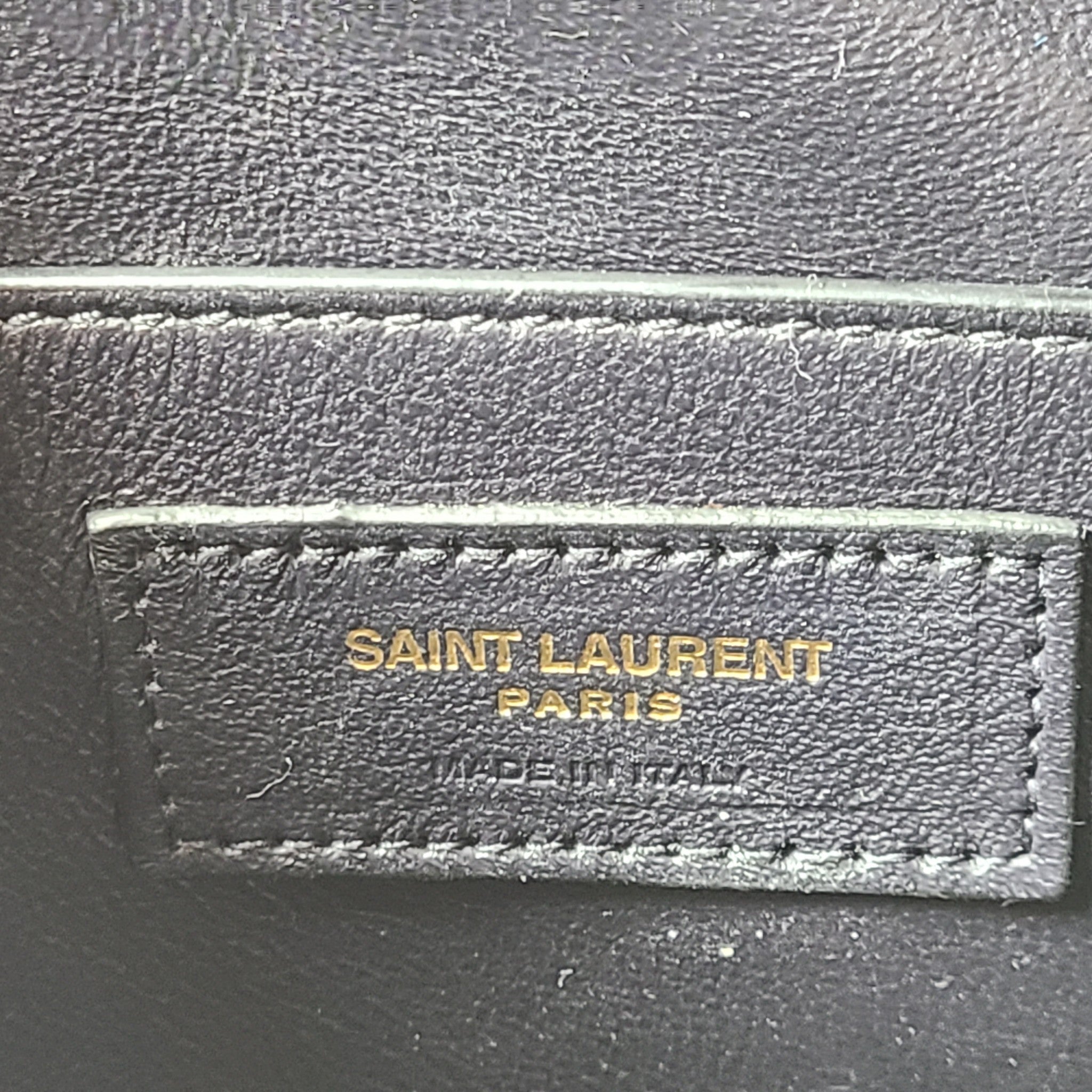Saint Laurent Canvas Monogram All Over Camera Bag Leather Lining Crossbody Beige