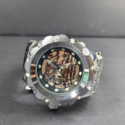 Kamri Men's Analog Watch Japan Movement 50 mm Silver Tone Stainless Steel