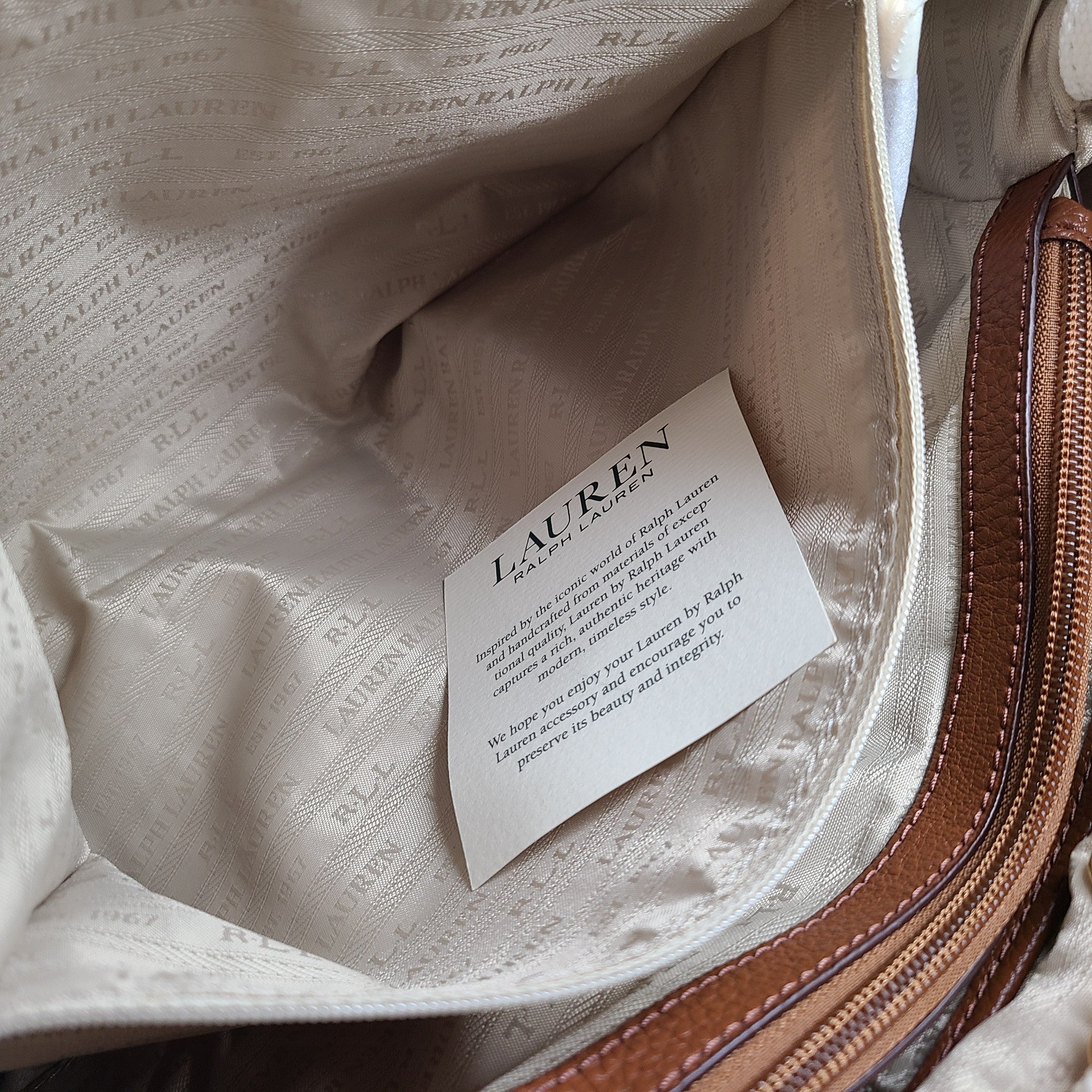 Ralph Lauren Anchor Huntley Market Tote Shopping Bag Handbag Shopper White NEW