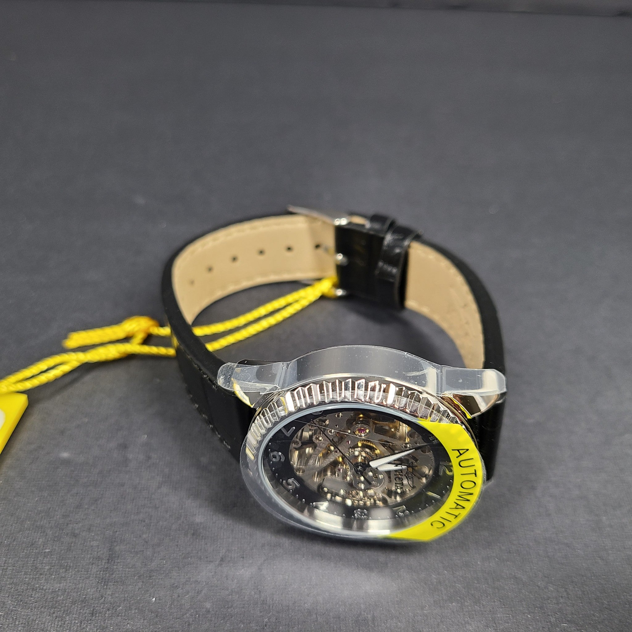Invicta Women's 36566 Watch 38 mm Stainless Steel Case Leather Band Clear