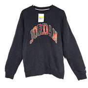 Nike Jordan Men's Essential Long Sleeve Sweatshirt Black/Tartan DV1574-010 Sz S