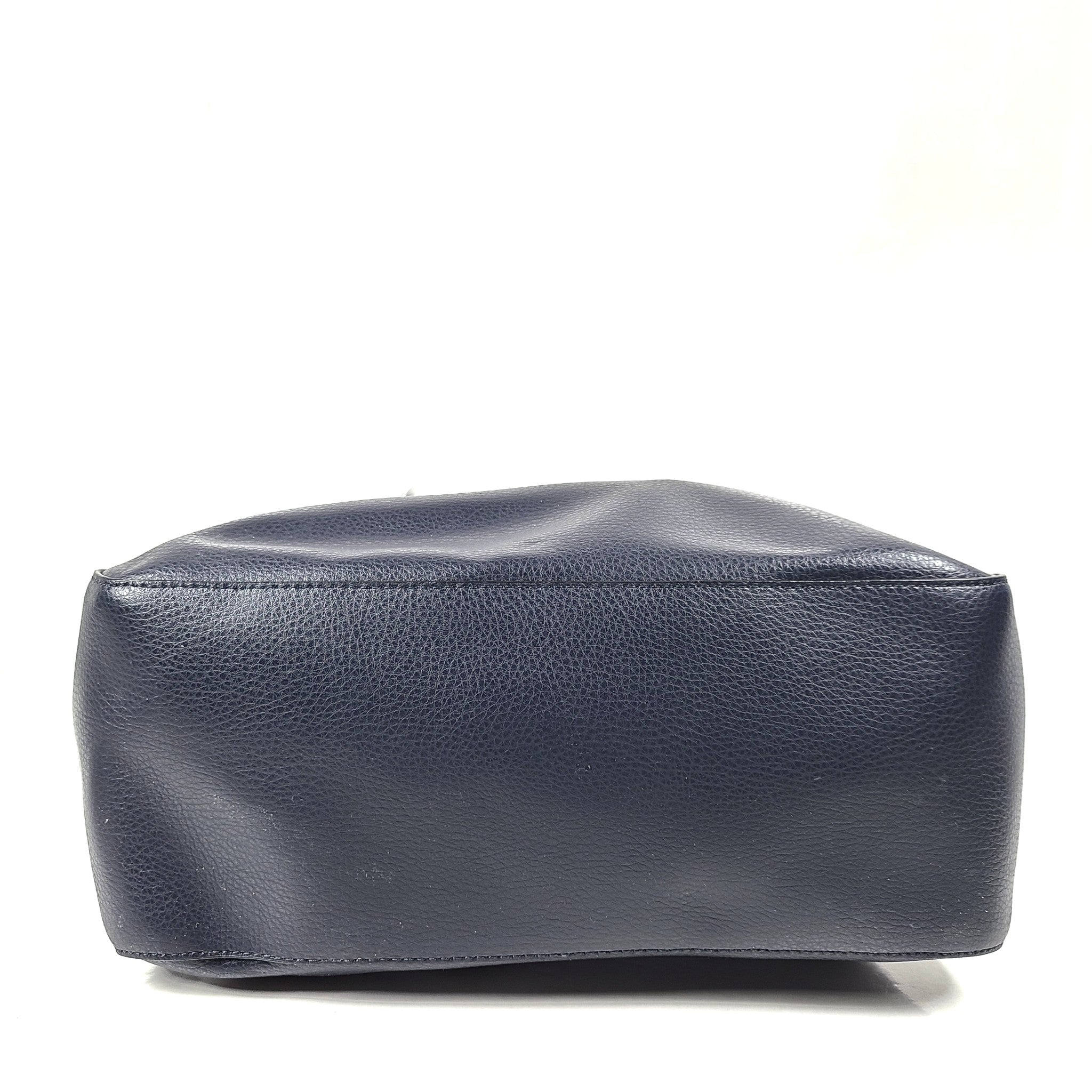 Coach Tote With Horse And Carriage Leather Shoulder Bag C4063 Dark Blue NEW