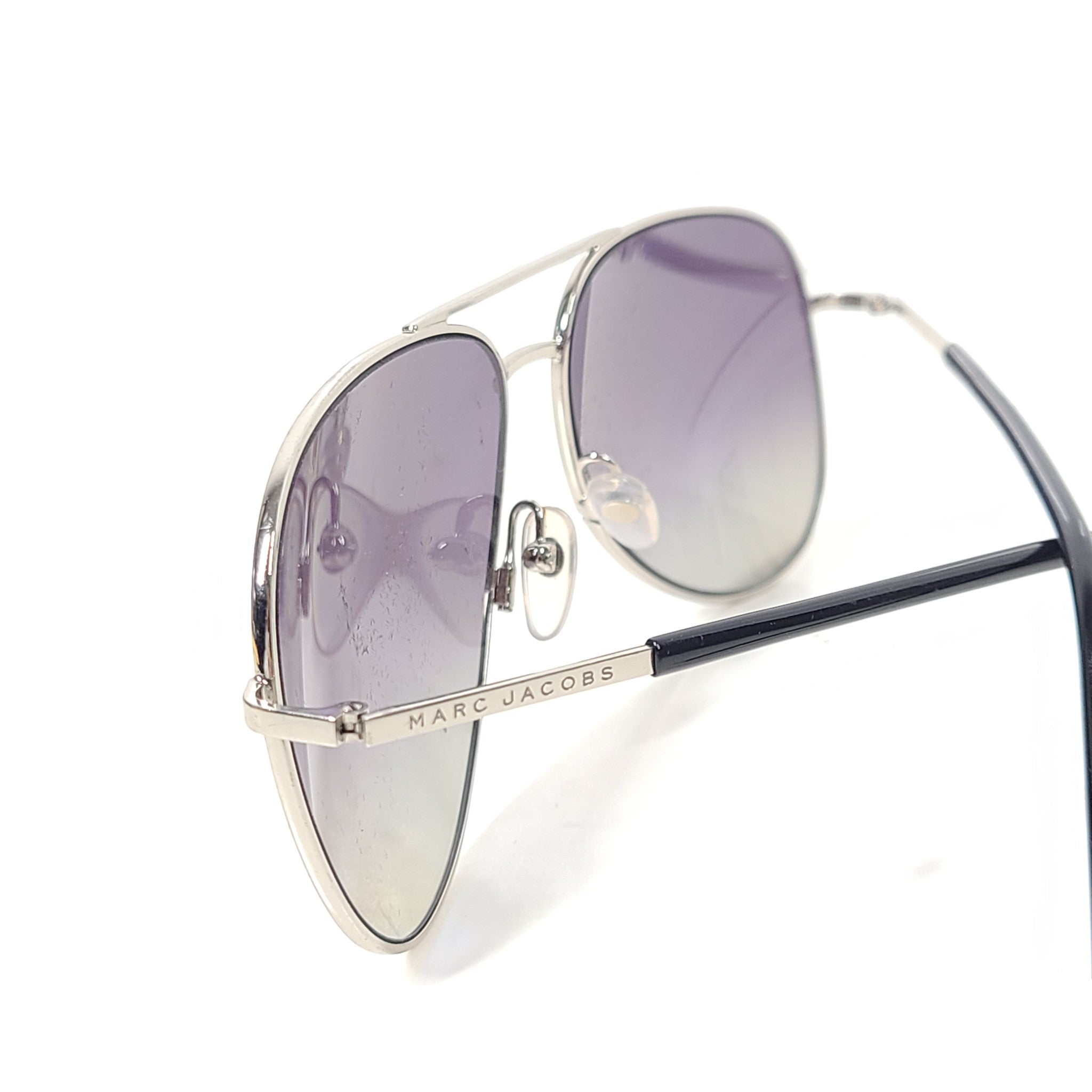 Marc Jacobs Unisex 60/S 84JWJ Pilot Polarized Gradient Gray Sunglasses 59mm