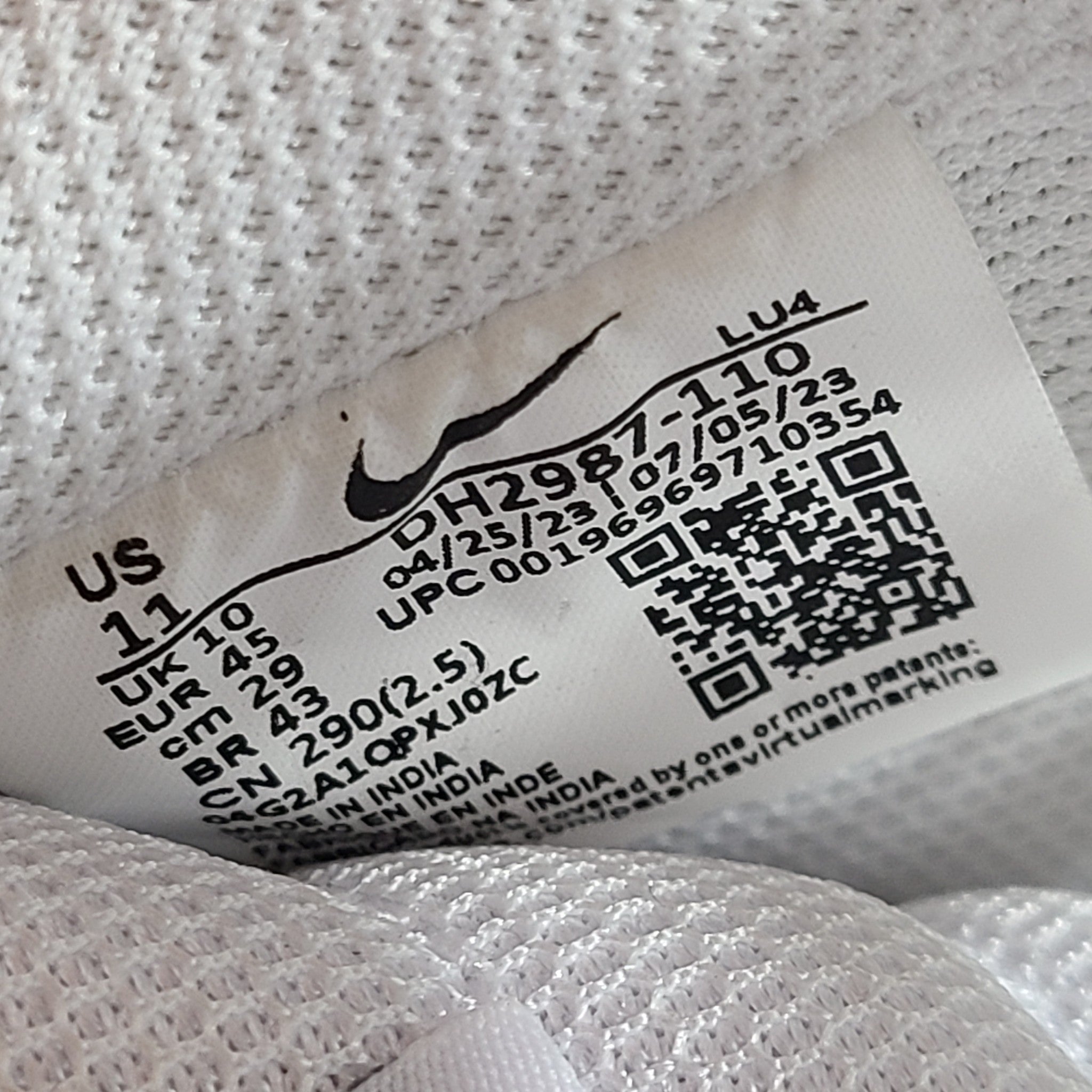 Nike Men's Court Vision Low Next Nature Shoes Sneakers DH2987-110 Sz 11