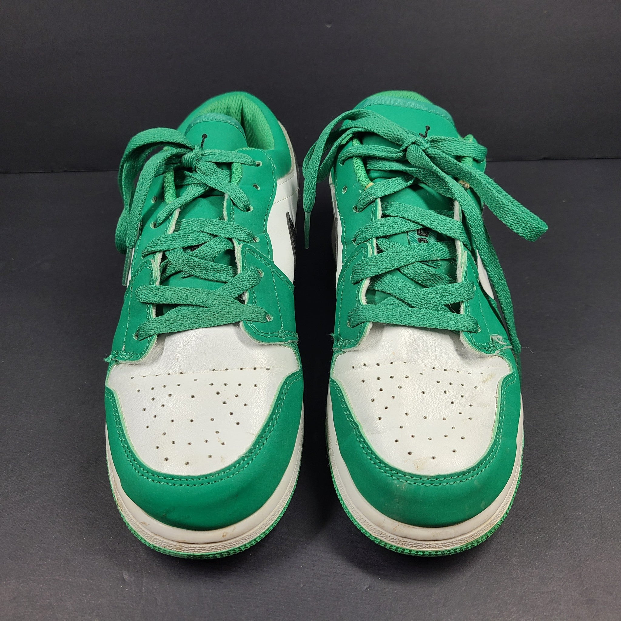 Nike Men's Air Jordan 1 Low 'Pine Green' 553558-301 Sneakers Shoes Sz 7