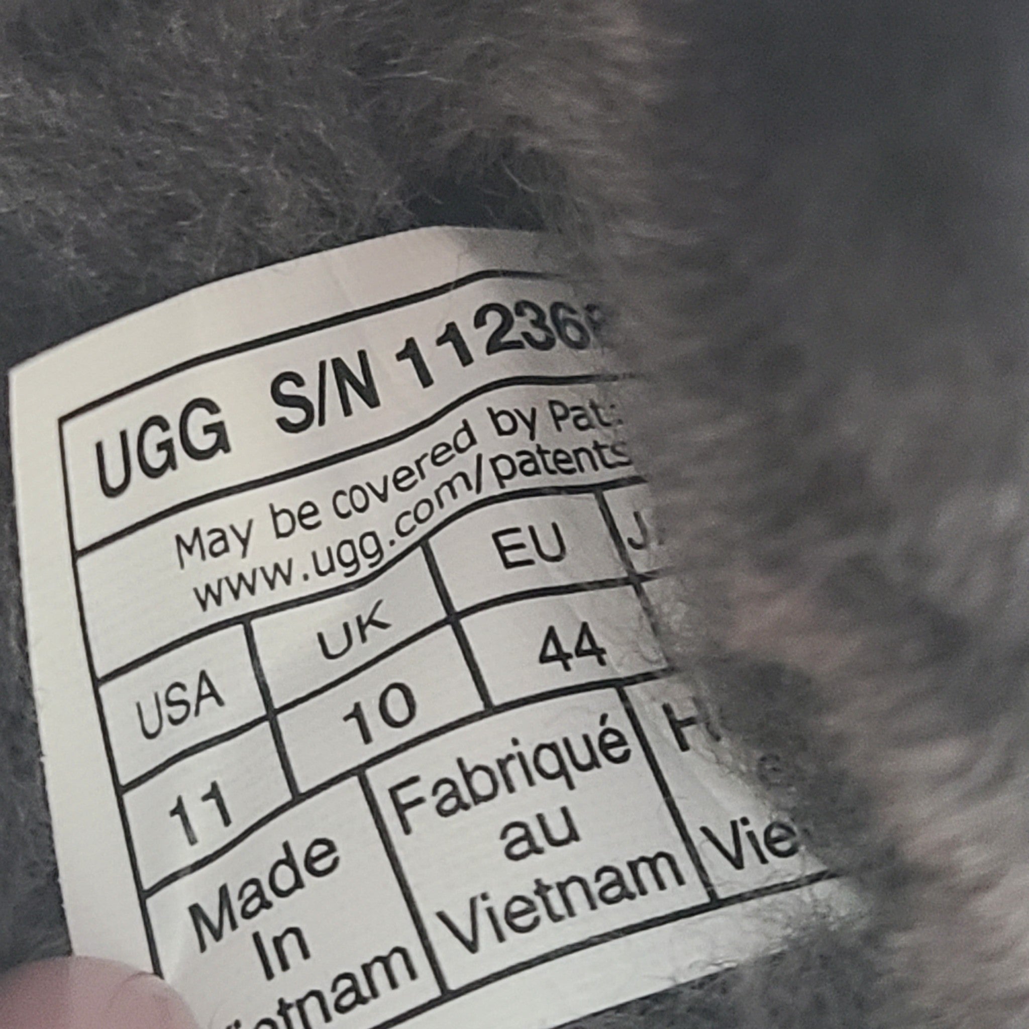 UGG Men's Hyde Sheepskin Lined Suede Upper Slipper Foam Footgbed Gray Sz 11