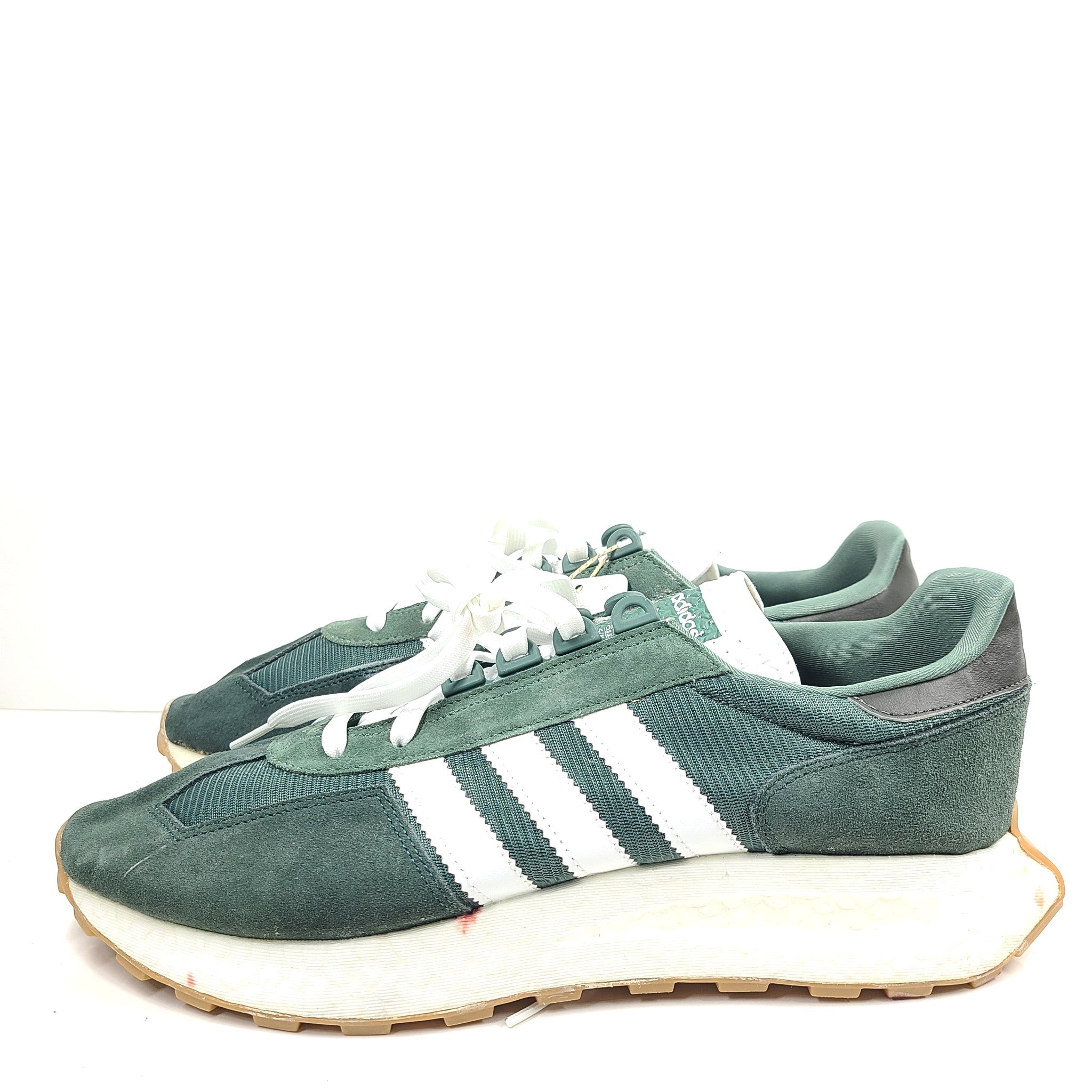 Adidas Men's Retropy E5 Sneakers Leather Shoes GW6572 Green Oxide Sz 13
