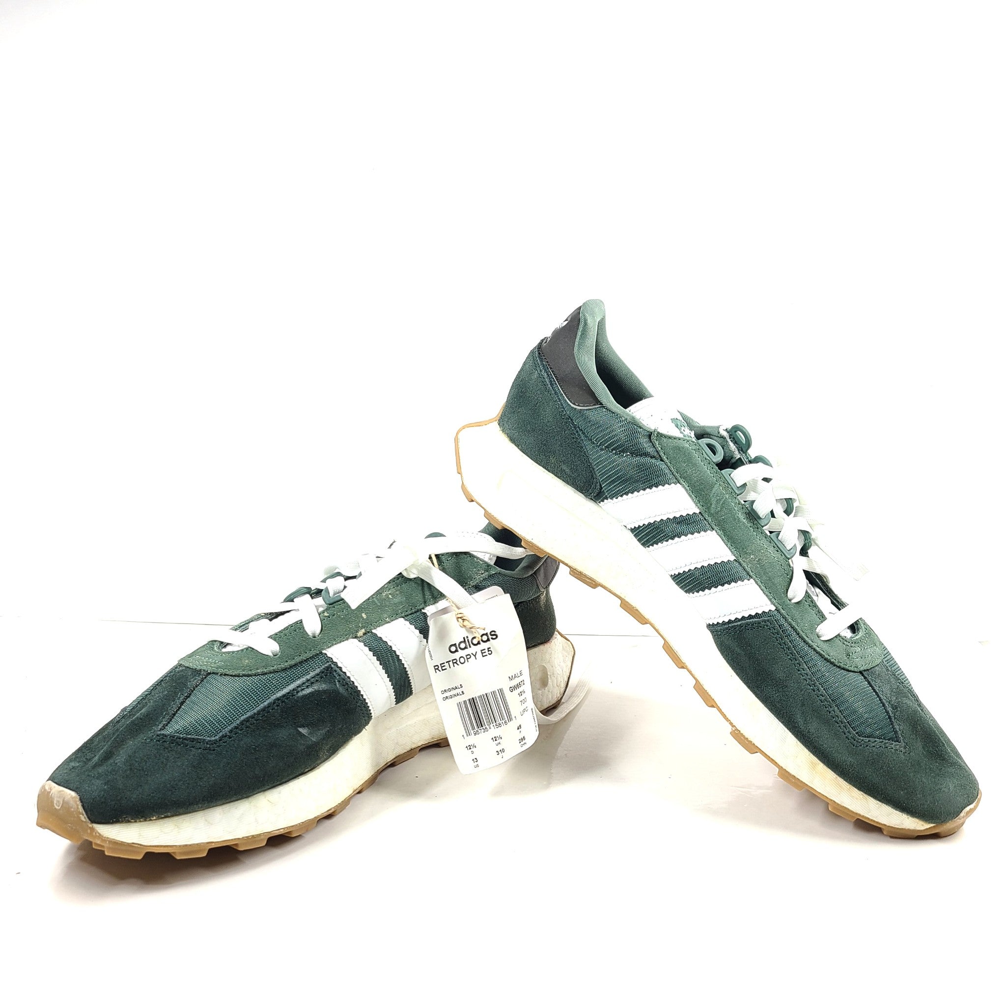Adidas Men's Retropy E5 Sneakers Leather Shoes GW6572 Green Oxide Sz 13