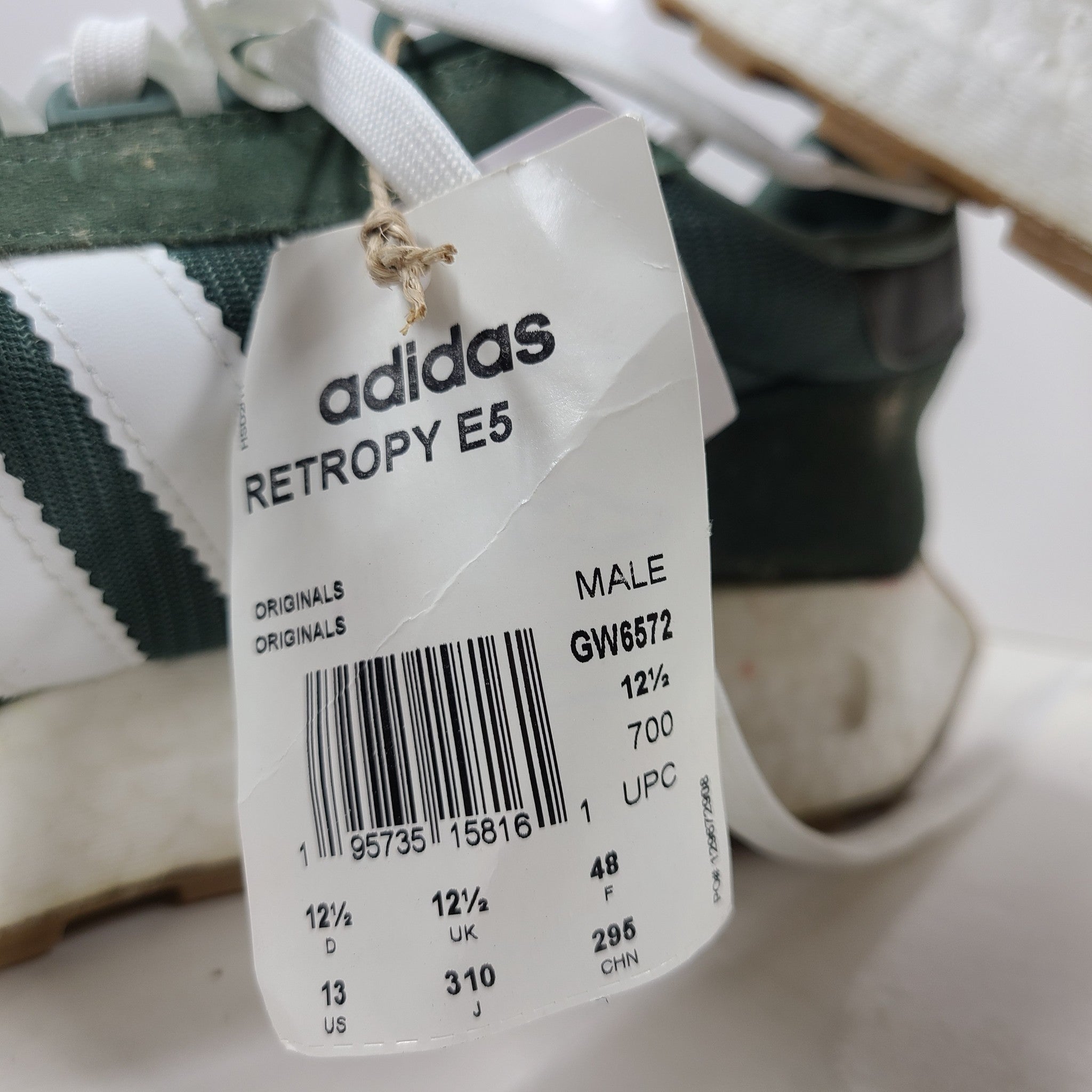 Adidas Men's Retropy E5 Sneakers Leather Shoes GW6572 Green Oxide Sz 13