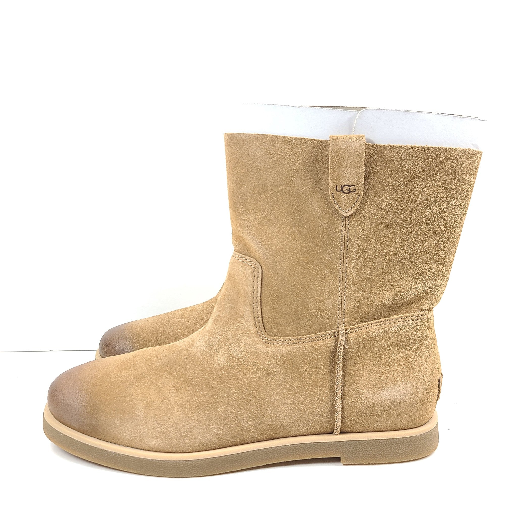 UGG Women's Josefene Short Boot Suede Slip On Brown Sz 9 NEW