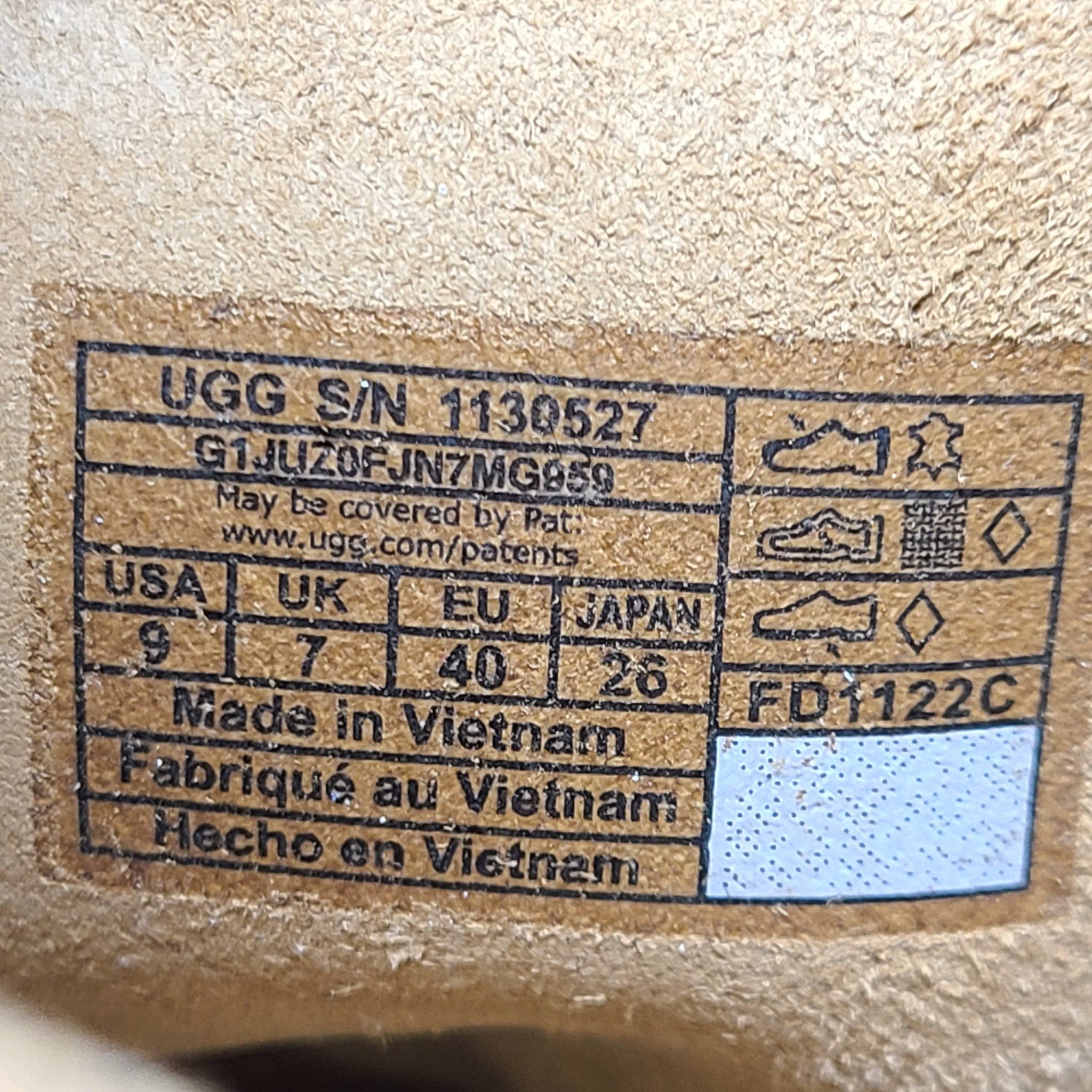 UGG Women's Josefene Short Boot Suede Slip On Brown Sz 9 NEW