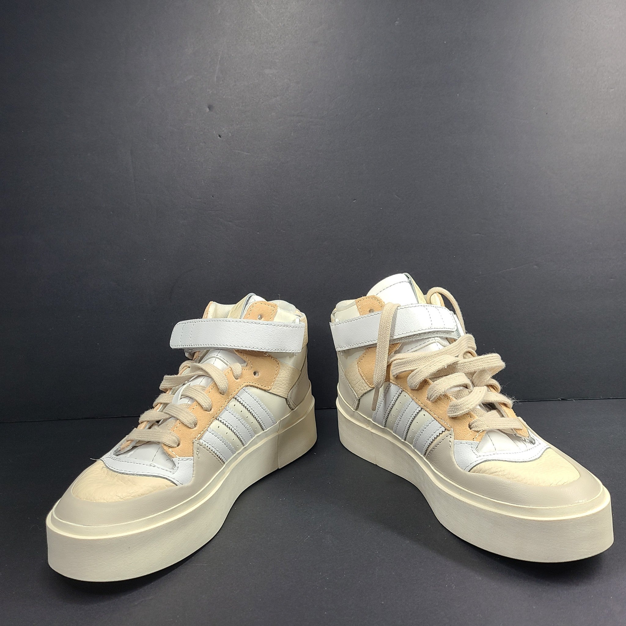 Adidas Women's Forum Bonega Mid Shoes Sneakers GW7061 Beige Sz 7