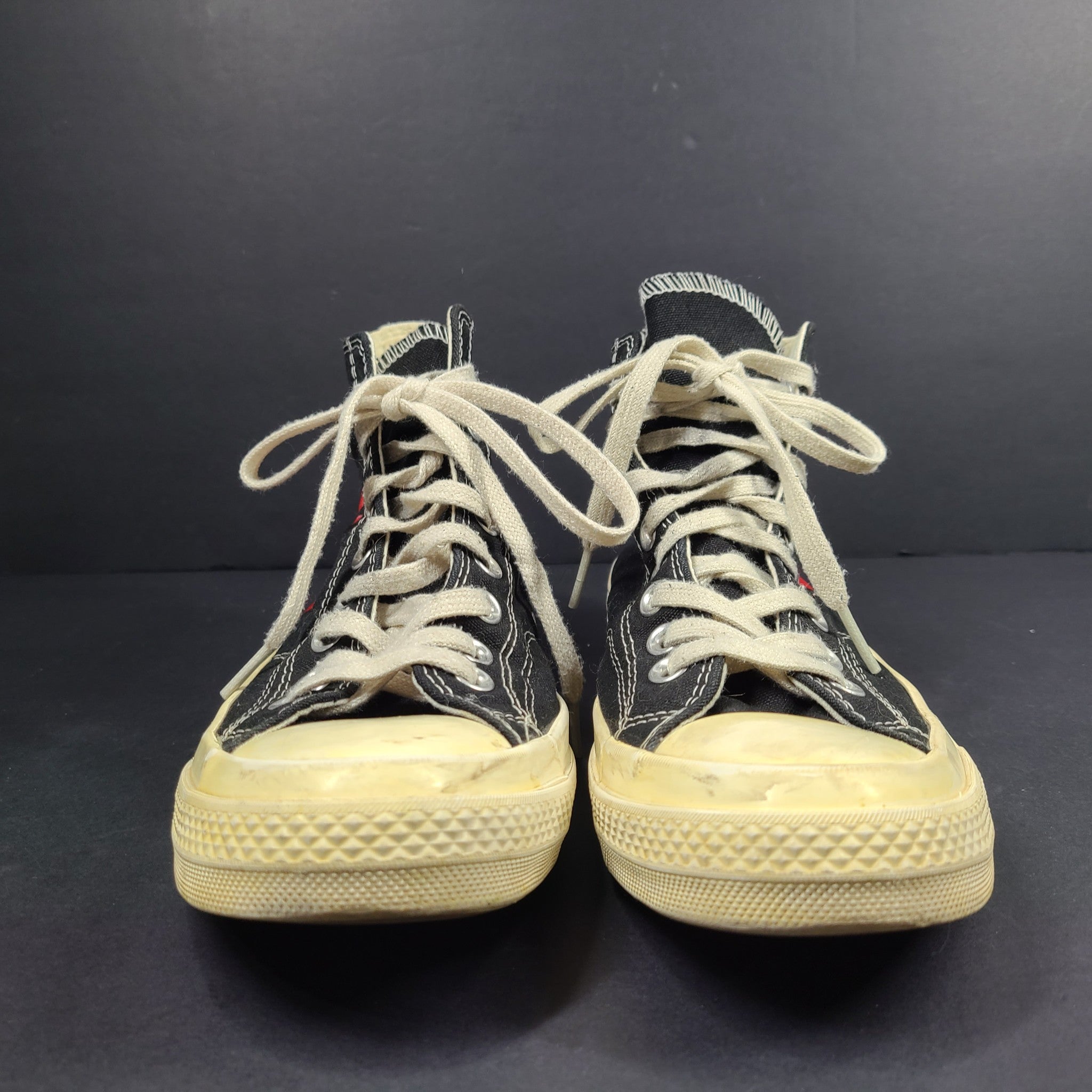 Comme des Garcons Play x Converse Chuck Taylor 70 High Sneakers Black Sz M7/W9