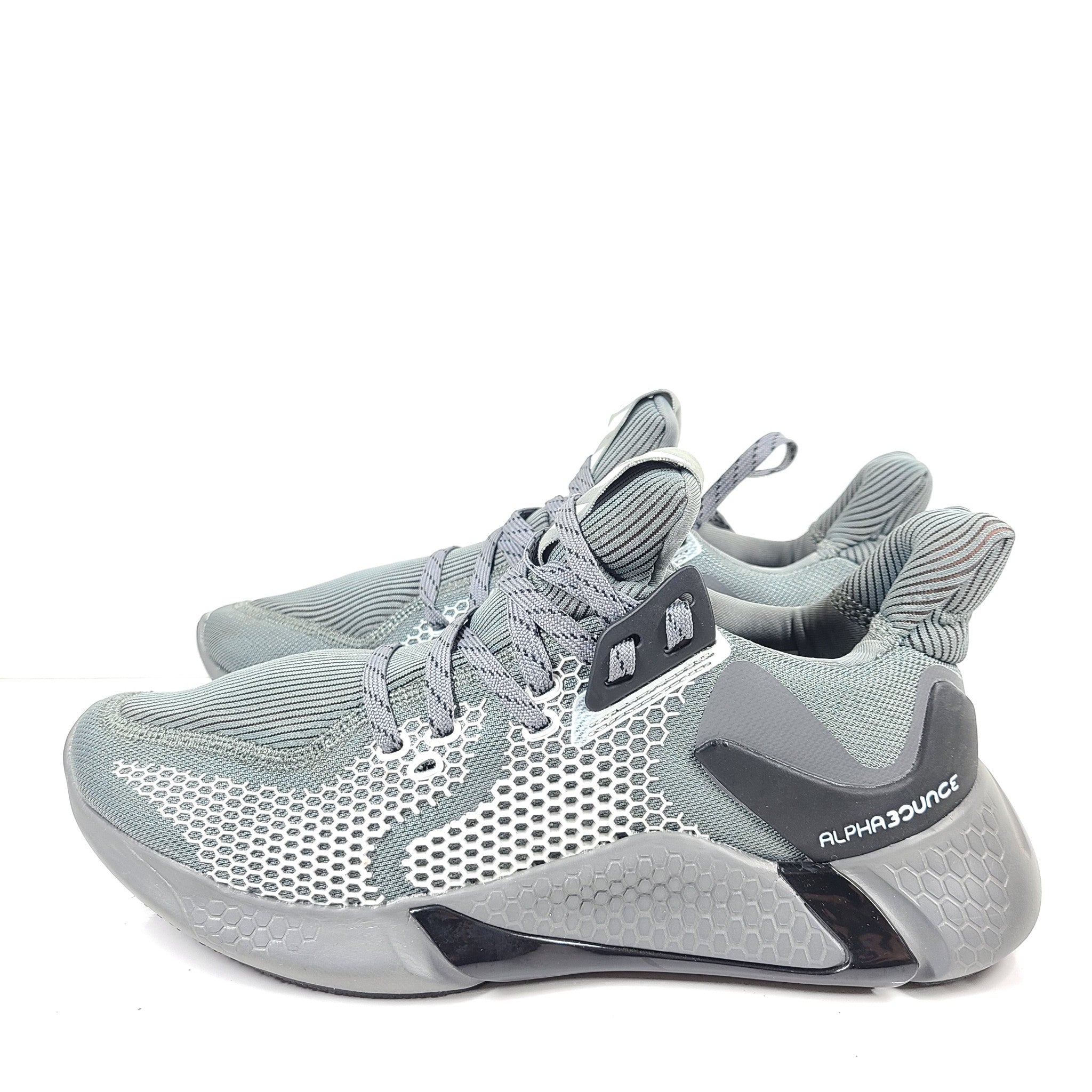 Adidas Men's AlphaBounce Sneakers Shoes CG5587 Torsion System Gray Sz 8.5 NEW