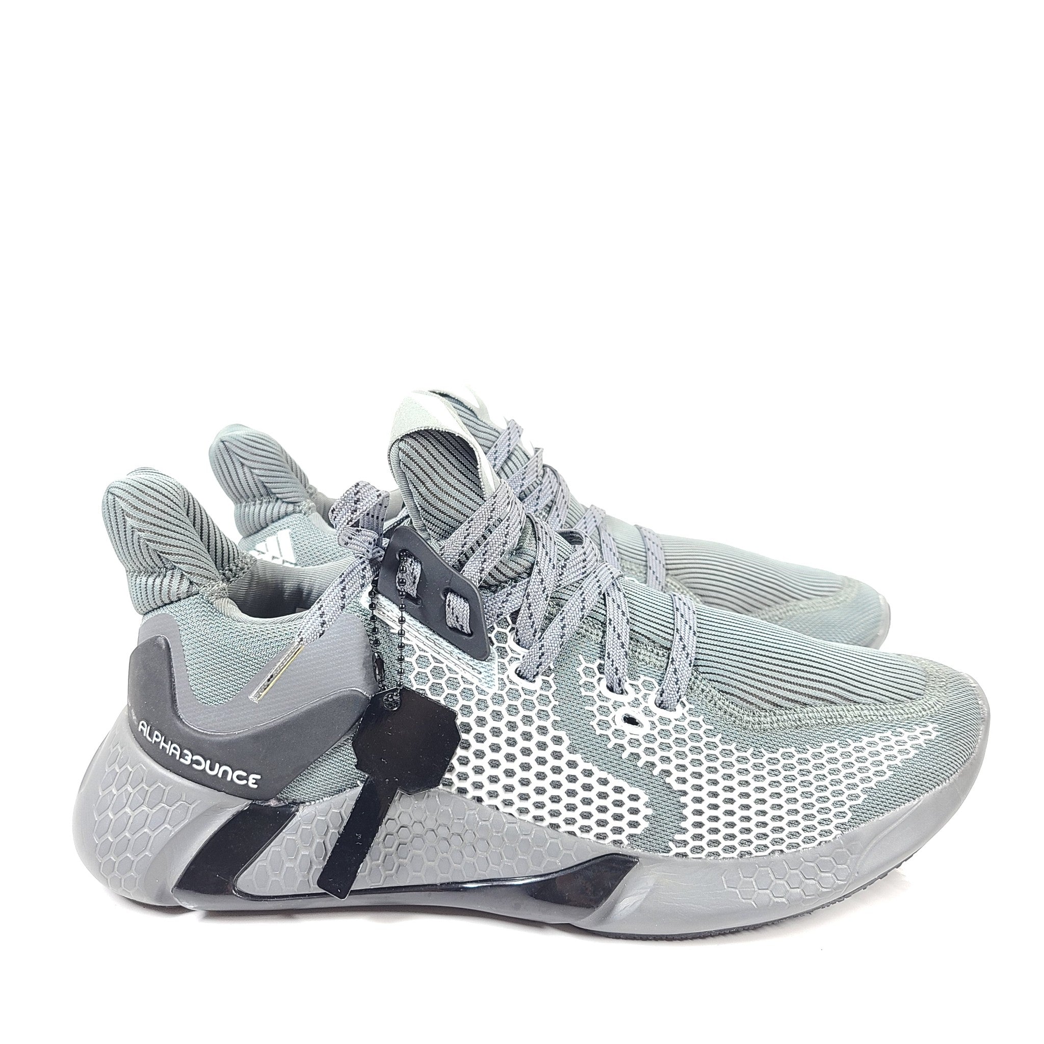 Adidas Men's AlphaBounce Sneakers Shoes CG5587 Torsion System Gray Sz 8.5 NEW