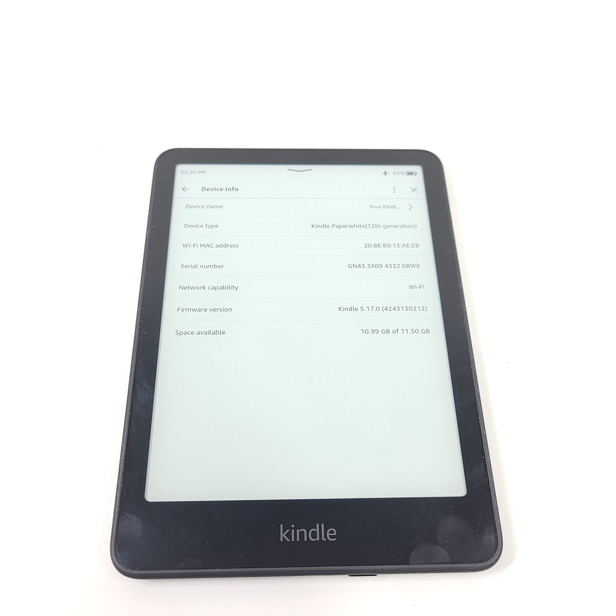 Amazon Kindle Paperwhite 12th Gen Signature 16GB, Wi-Fi, 6.8" Black Grade A