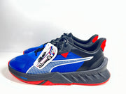 A stylish pair of Puma BMW MMS X-Ray 2 Sneakers in Blue, Black, and Red colors