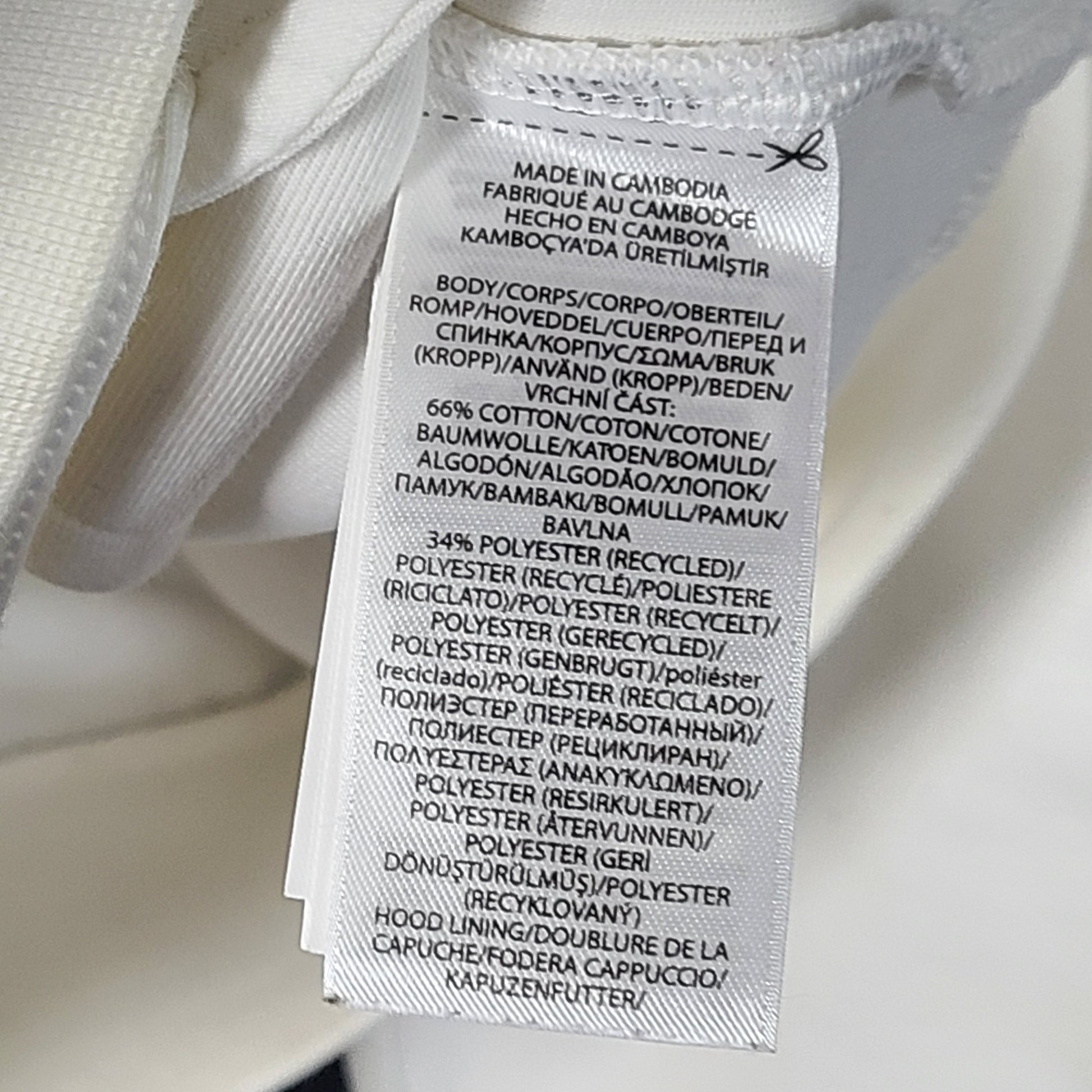 A cream men's hoodie with blue graphic by Polo Ralph Lauren