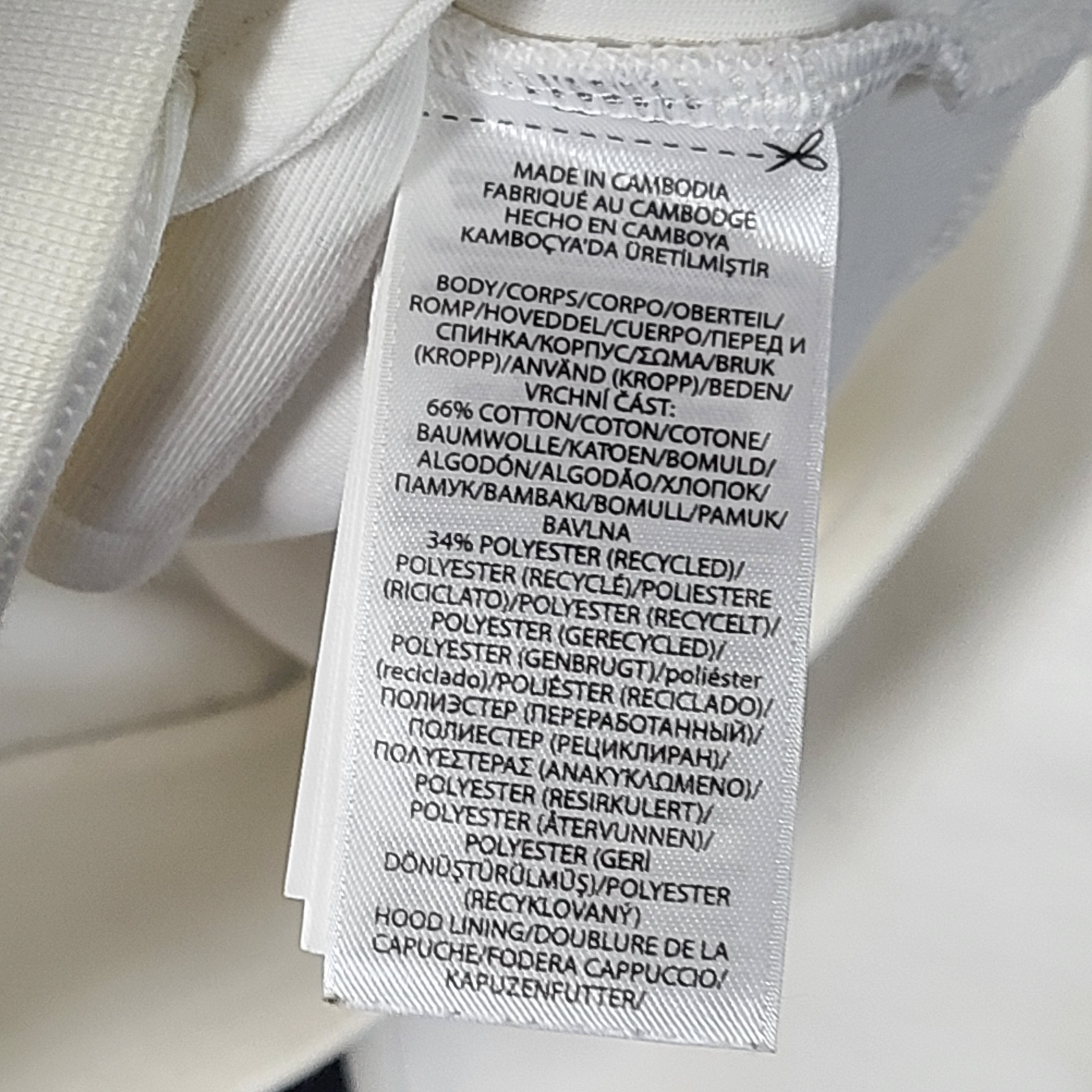 A cream men's hoodie with blue graphic by Polo Ralph Lauren