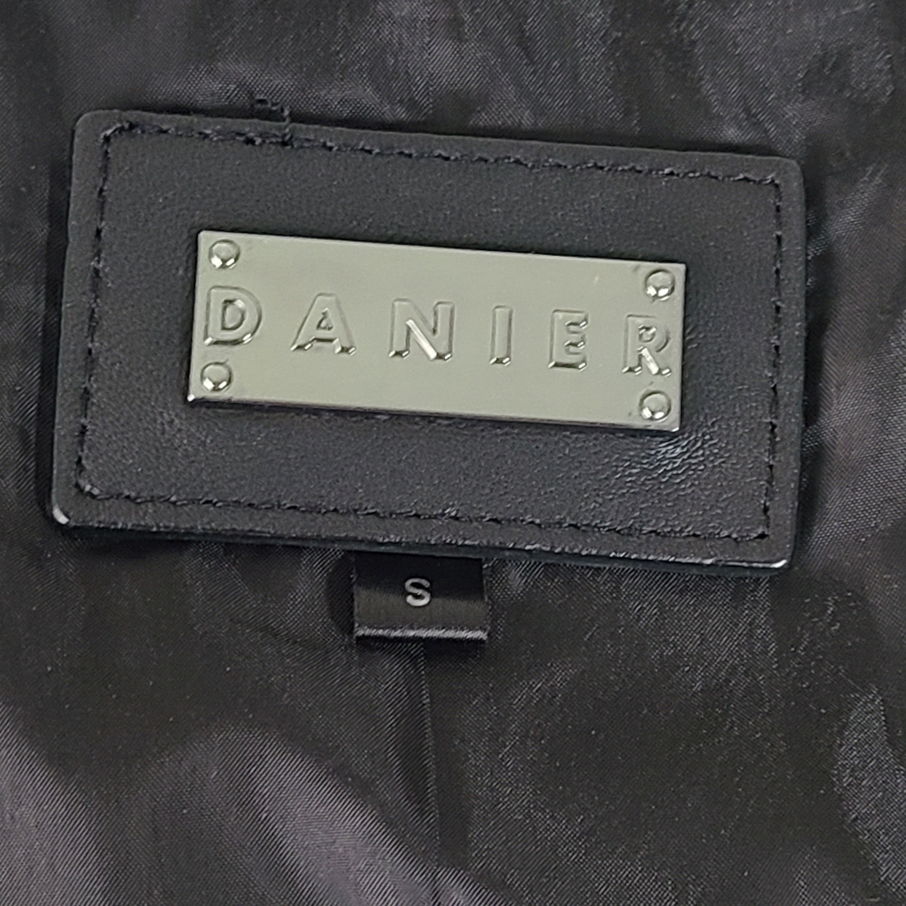 A stylish black Danier Dion Leather Jacket in Size S