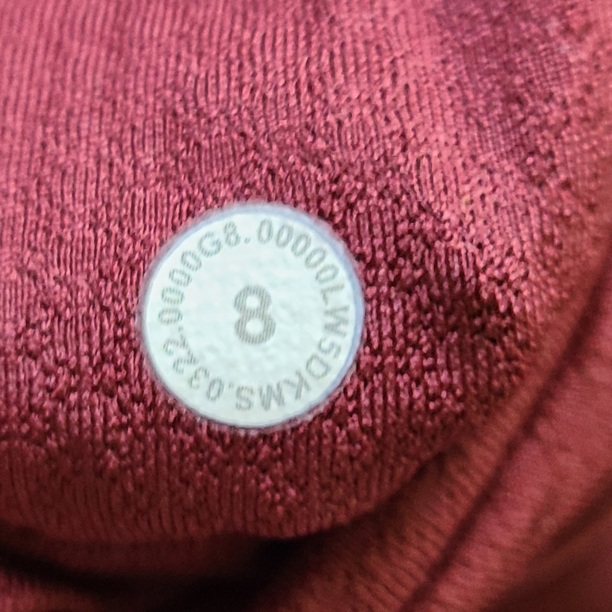 A pair of maroon Lululemon Yoga Pants in size 8