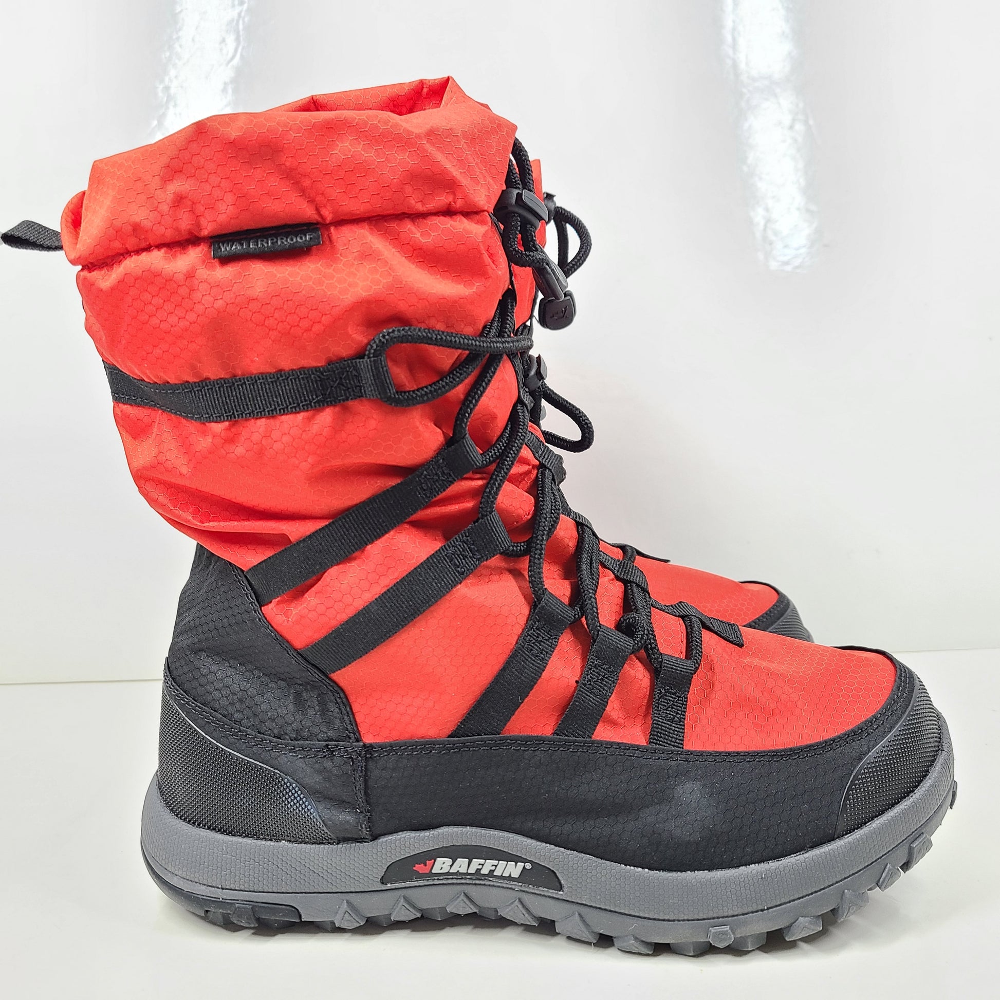 A pair of black Baffin winter boots for men with a tundra rating