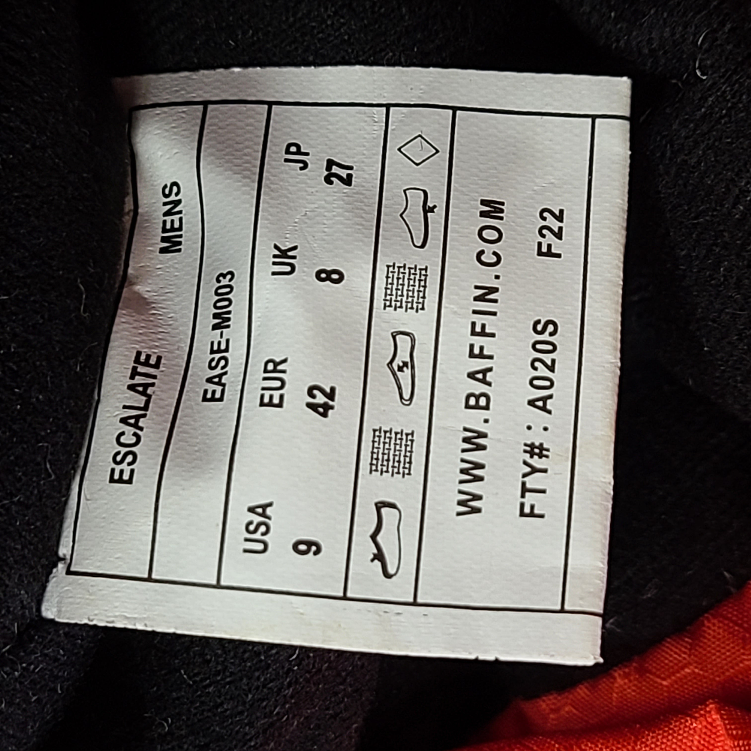 A pair of black Baffin winter boots for men with a tundra rating